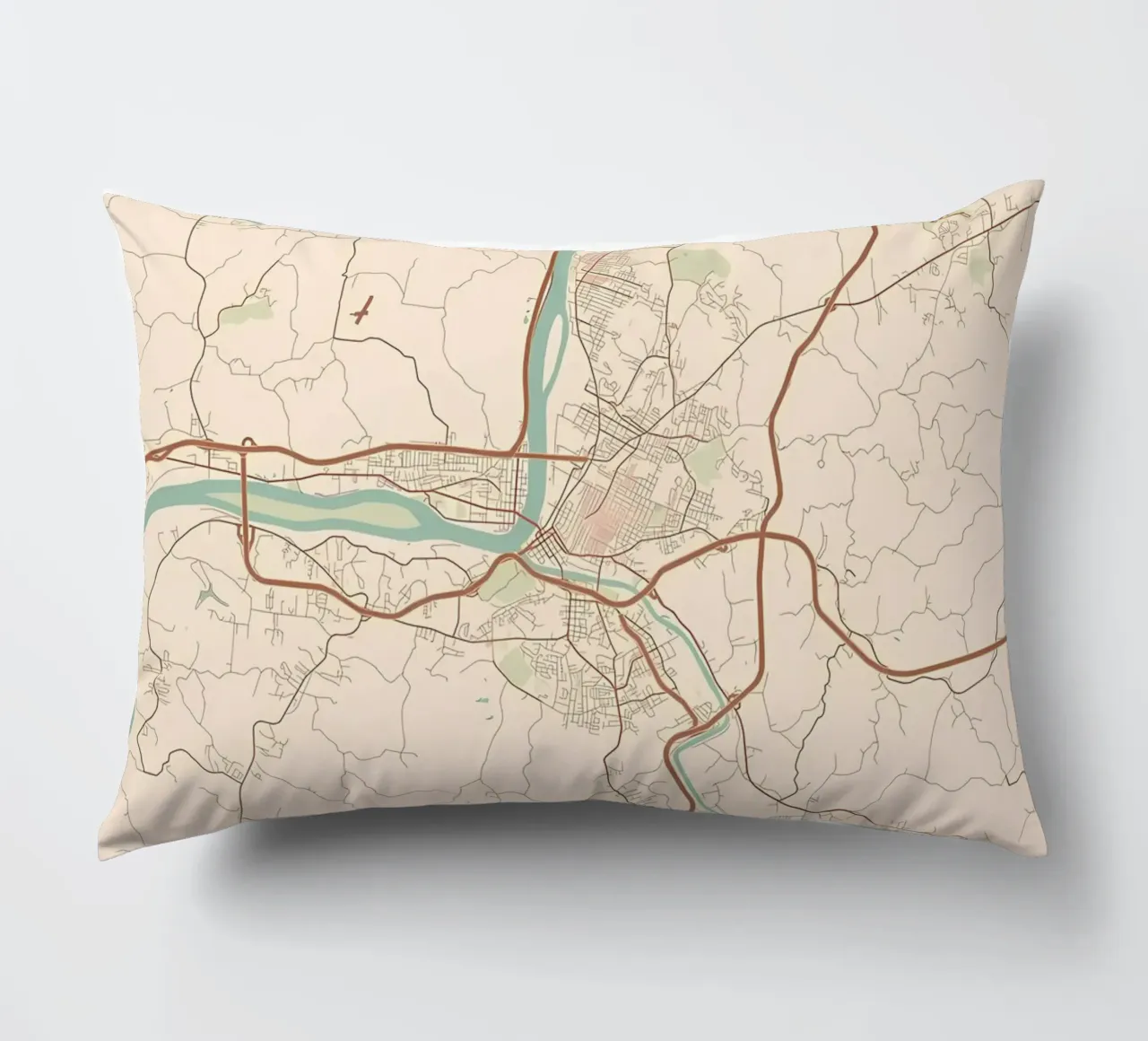 Parkersburg WV decorative cushion by Jacob W MICKELSON
