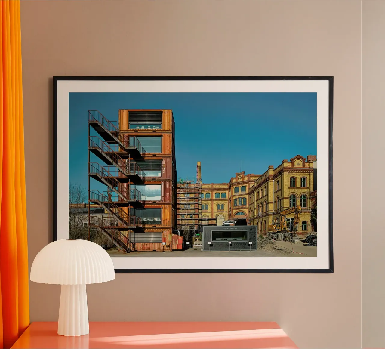 Ottobock poster con telaio in legno da Michael Belhadi
