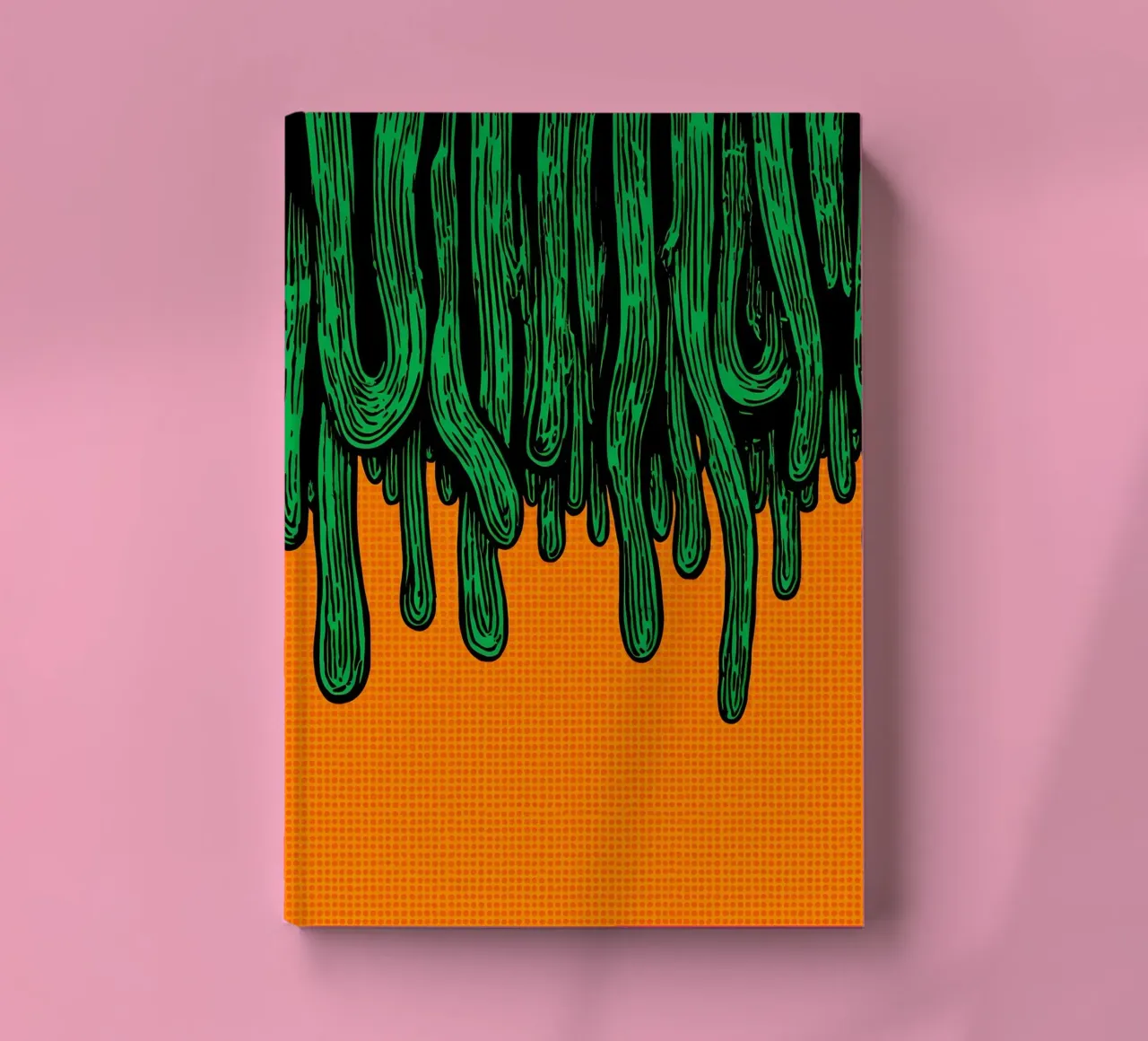 Cucumber Dripping - Pop Art notebook by ColorCrash Gallery