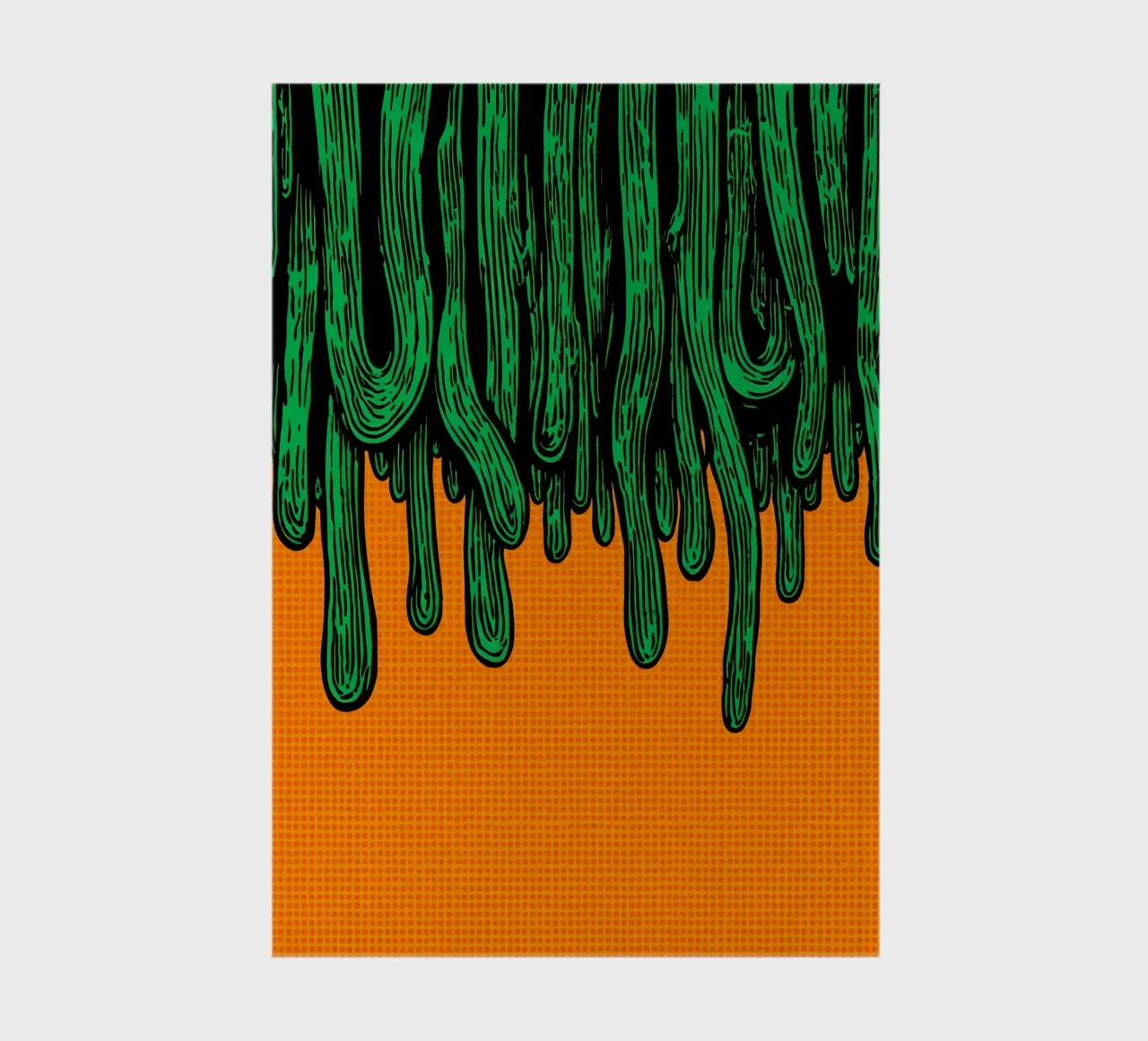 Cucumber Dripping - Pop Art notebook by ColorCrash Gallery