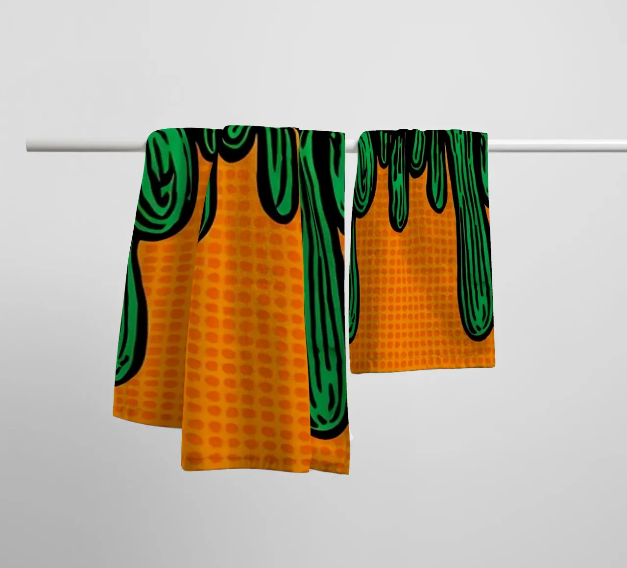 Cucumber Dripping - Pop Art towel by ColorCrash Gallery