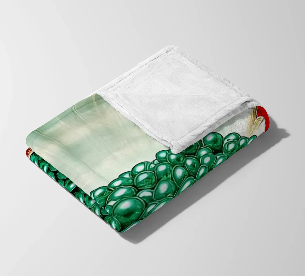 Perlmuschel - Pop Art Fleecedecke von ColorCrash Gallery