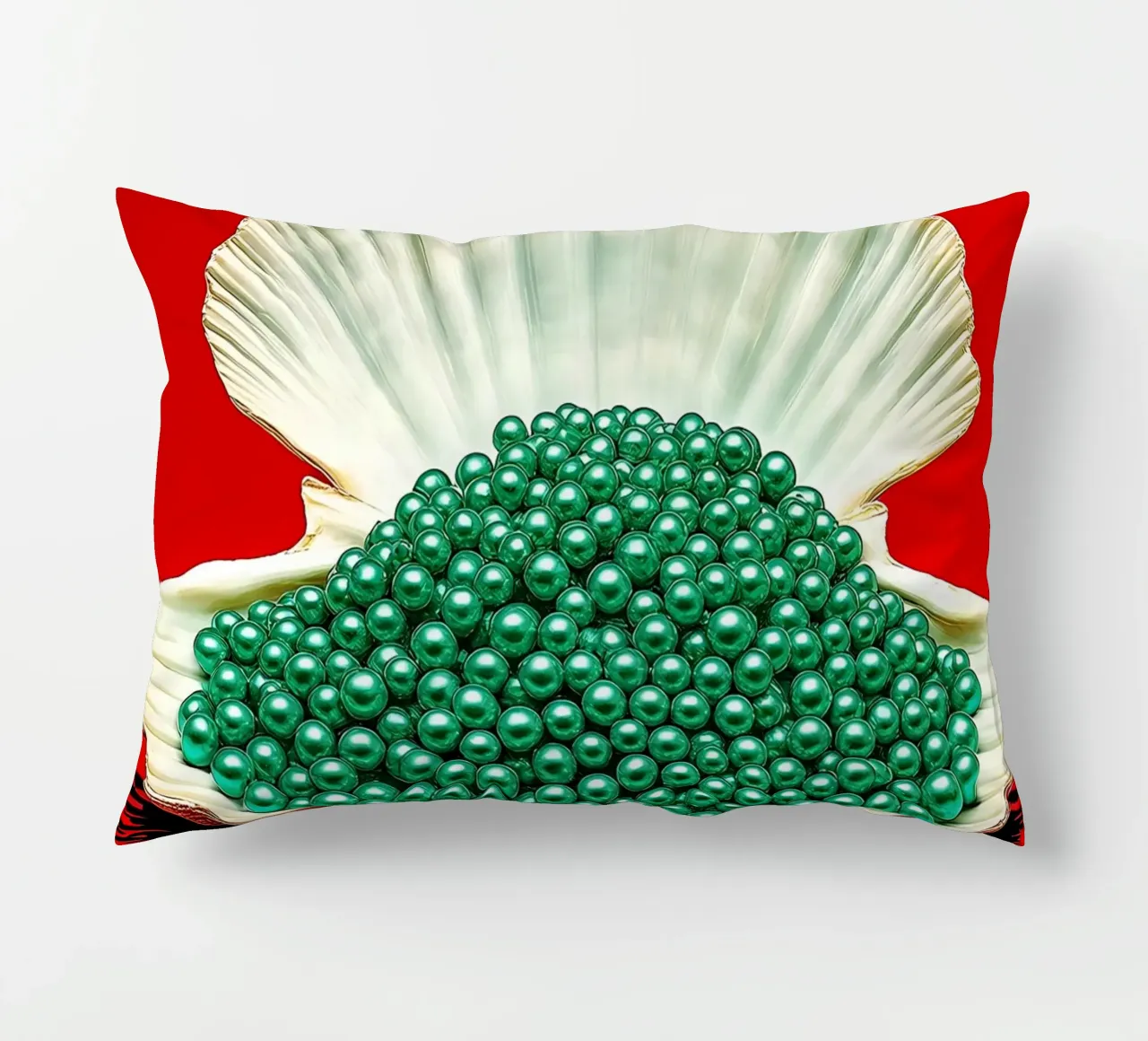 Pearl Shell - Pop Art decorative cushion by ColorCrash Gallery
