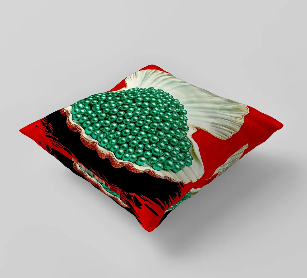 Pearl Shell - Pop Art decorative cushion by ColorCrash Gallery