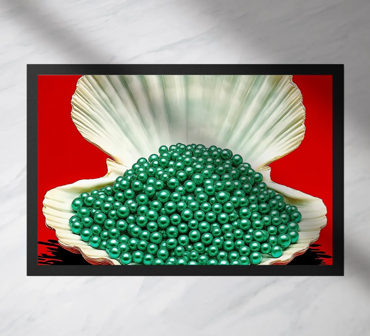 Conchiglia di perle - Pop Art zerbino da ColorCrash Gallery