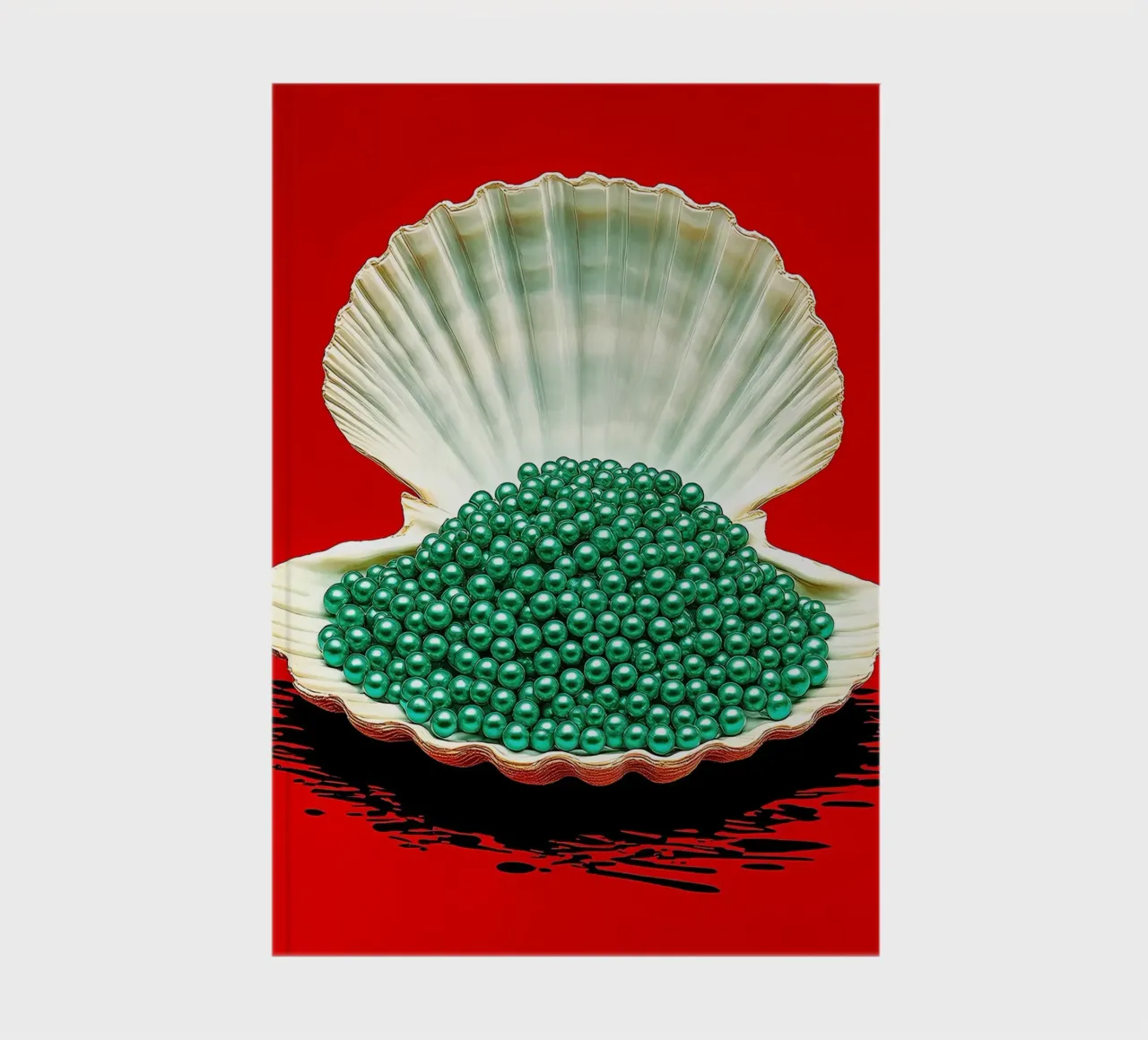 Pearl Shell - Pop Art notebook by ColorCrash Gallery