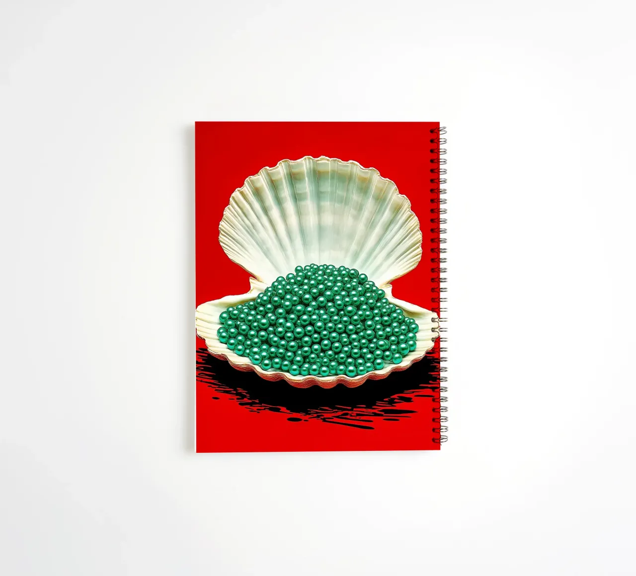 Pearl Shell - Pop Art spiral notebook by ColorCrash Gallery
