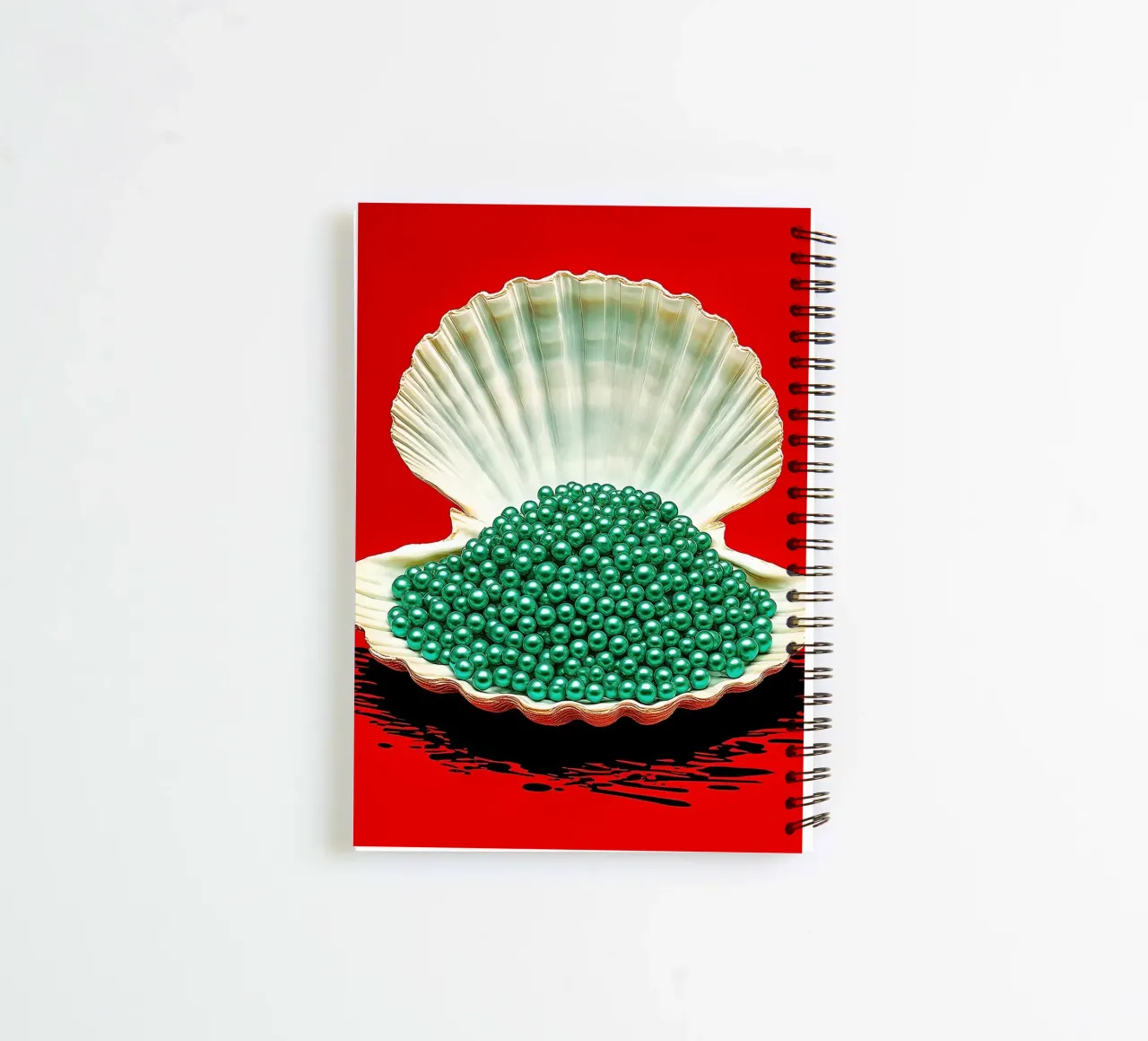 Pearl Shell - Pop Art spiral notebook by ColorCrash Gallery