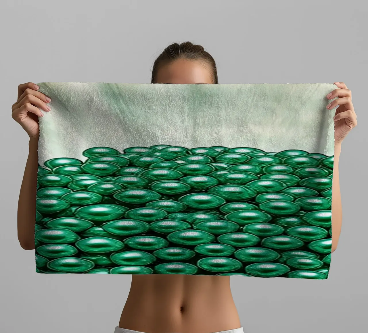 Perlmuschel - Pop Art Handtuch von ColorCrash Gallery