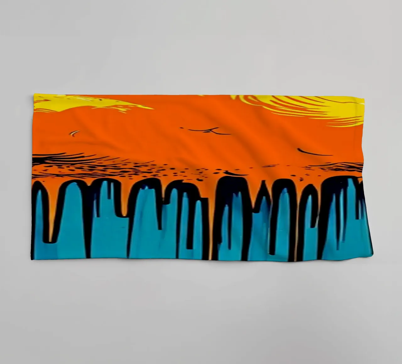 Clouds Dripping - Pop Art towel by ColorCrash Gallery