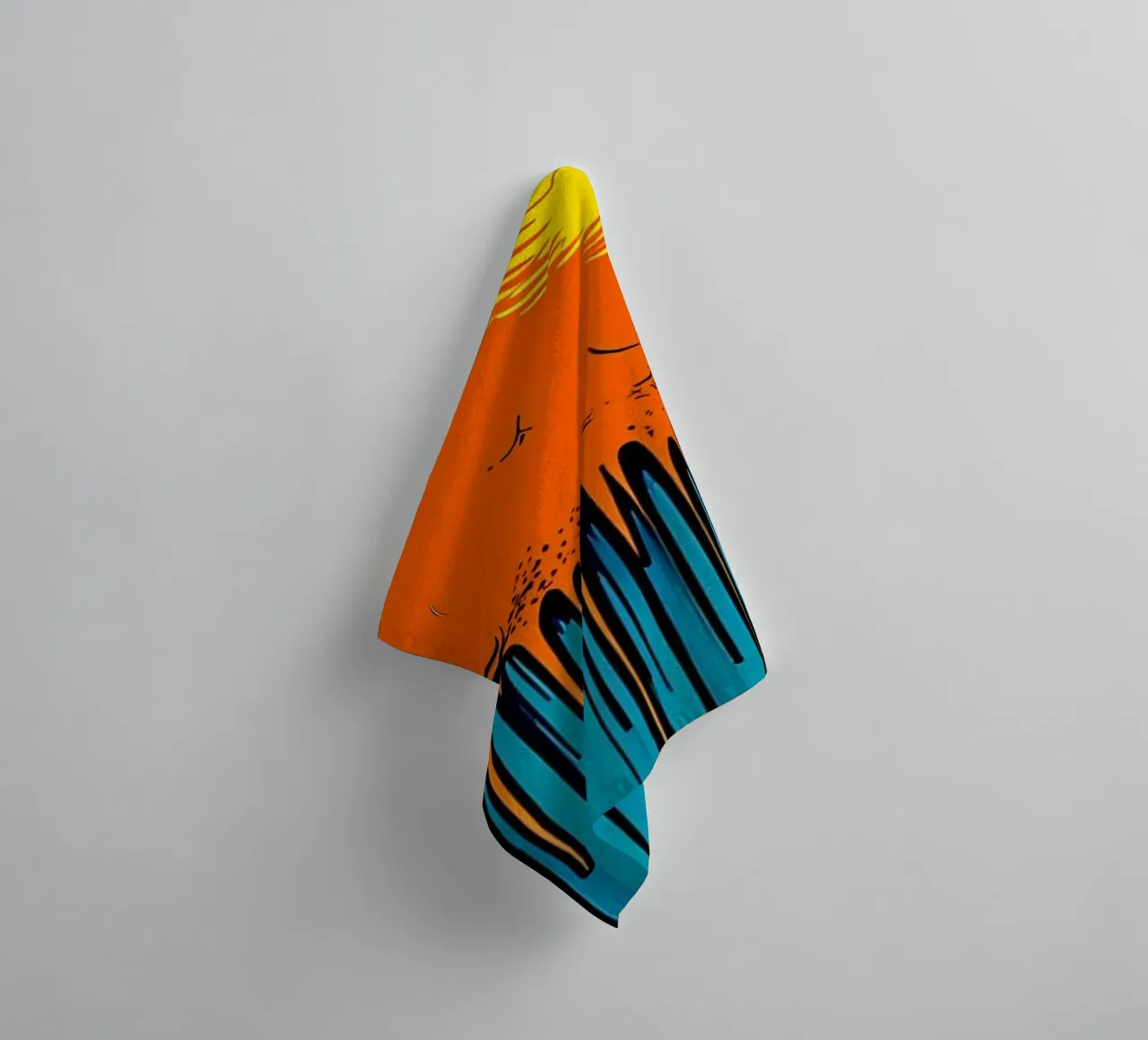 Clouds Dripping - Pop Art towel by ColorCrash Gallery
