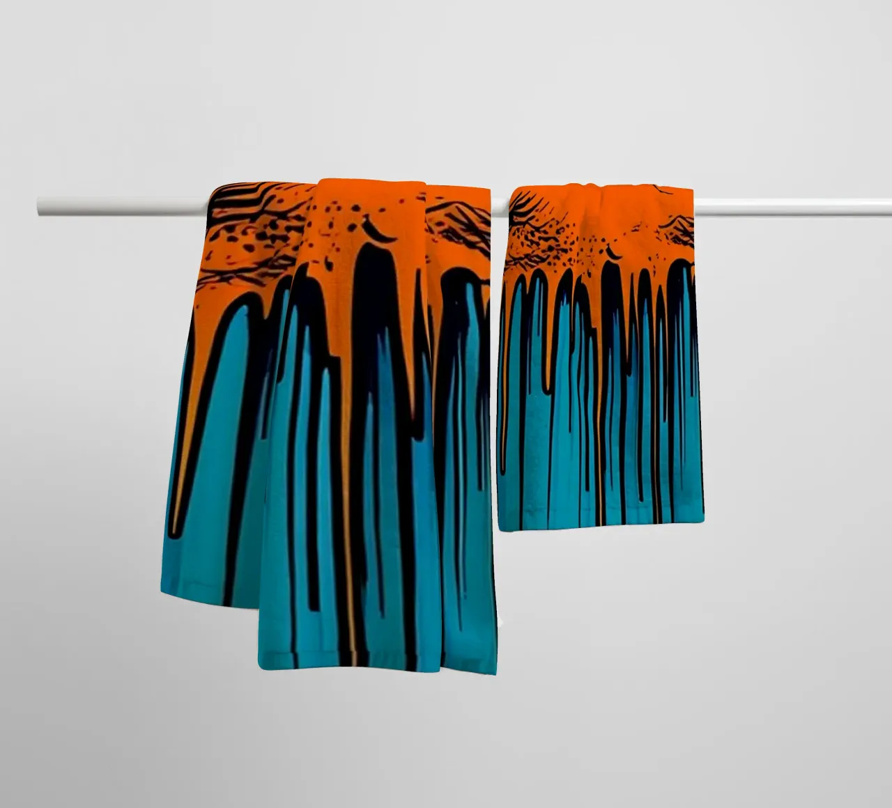 Clouds Dripping - Pop Art towel by ColorCrash Gallery