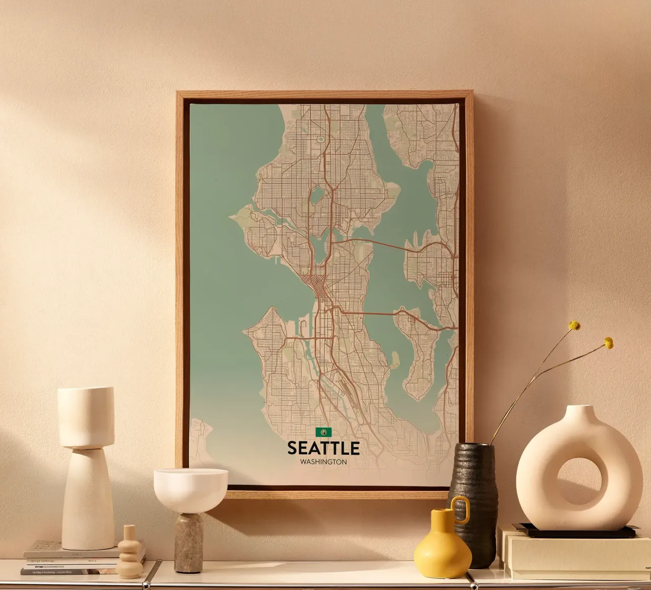 Seattle WA canvas by Jacob W MICKELSON