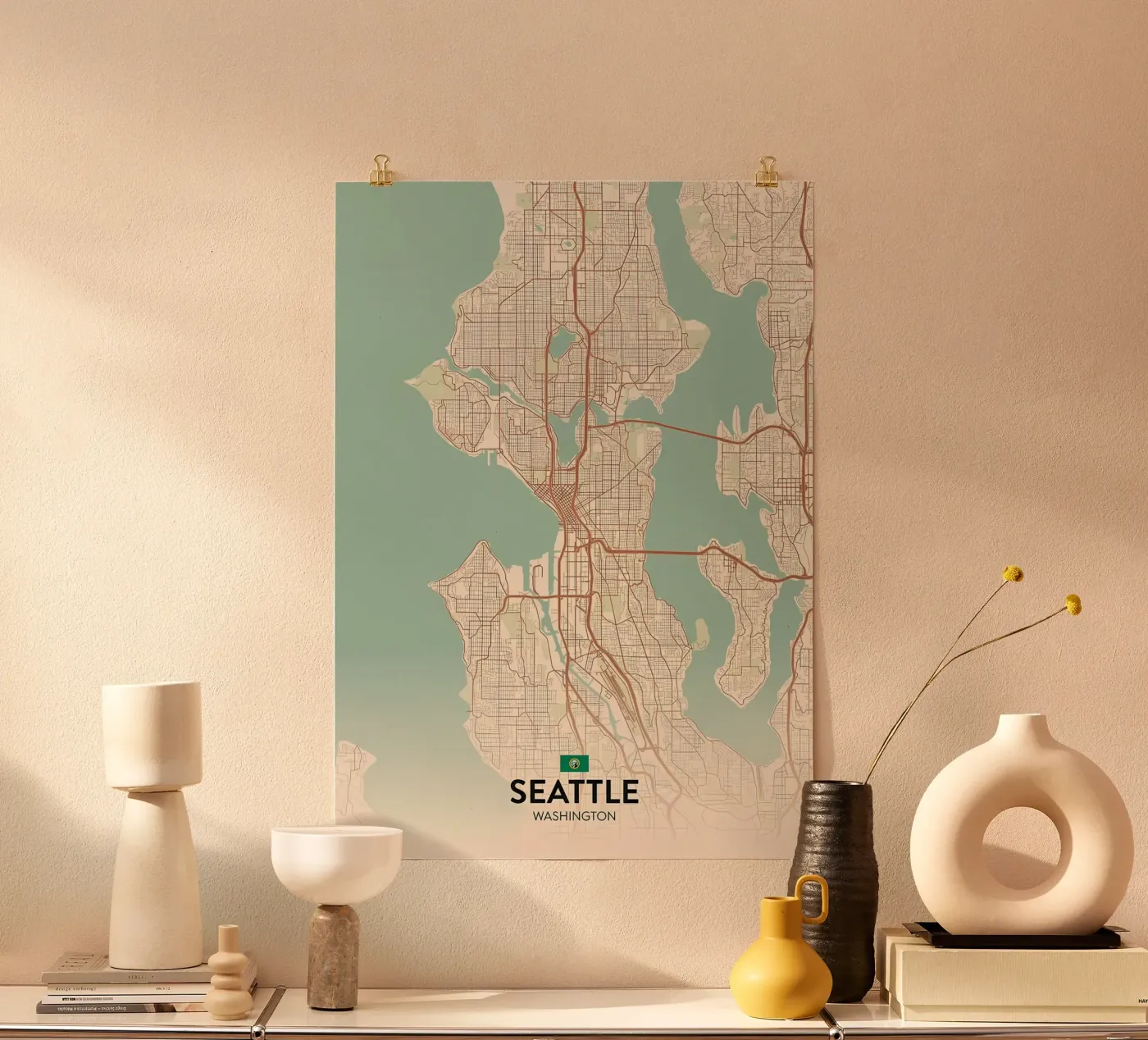 Seattle WA poster da Jacob W MICKELSON