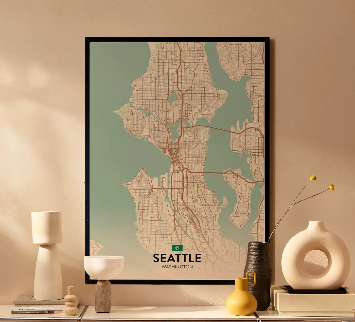 Seattle WA poster da Jacob W MICKELSON