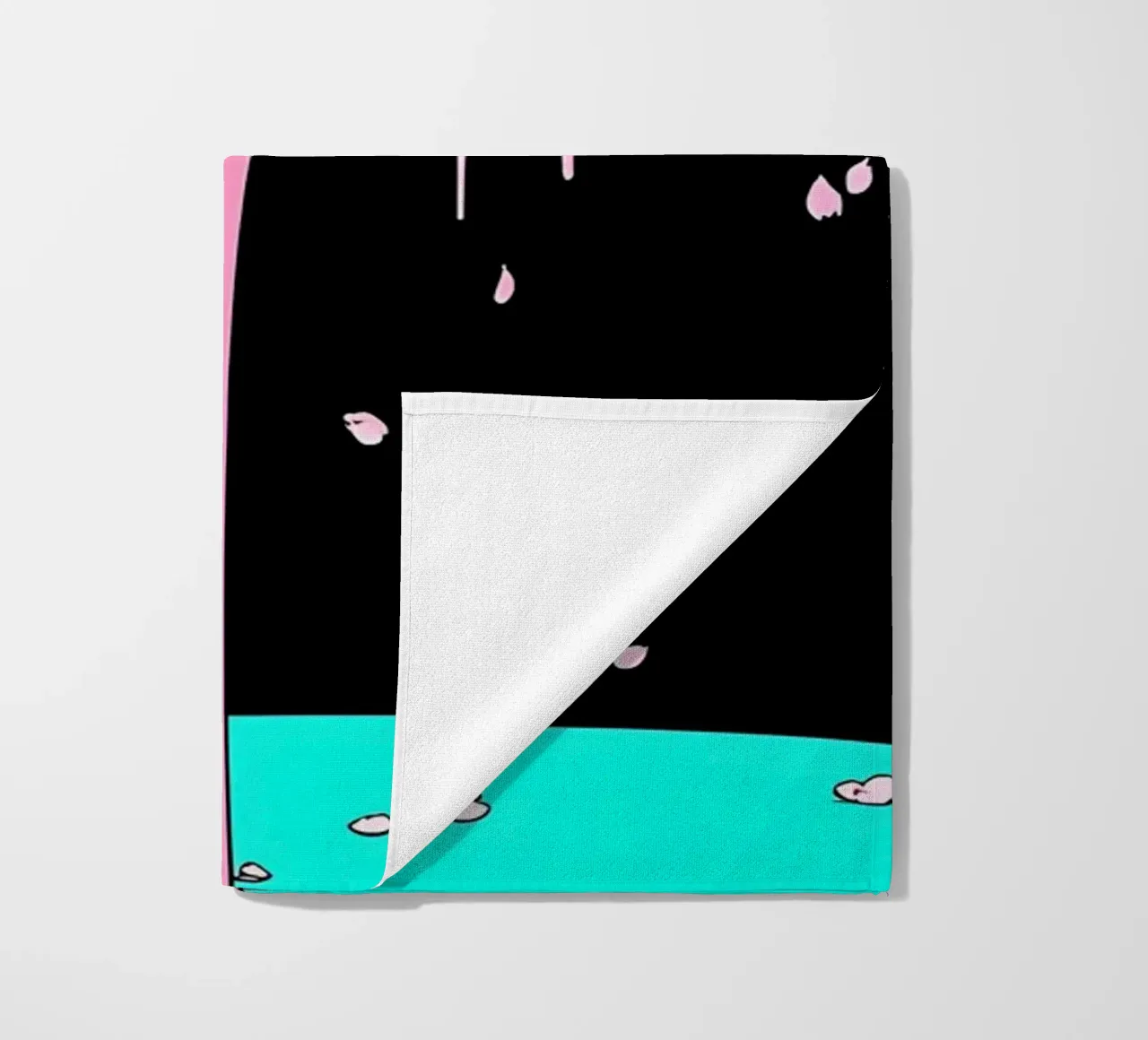 Fiori di ciliegio che gocciolano - Pop Art telo mare da ColorCrash Gallery