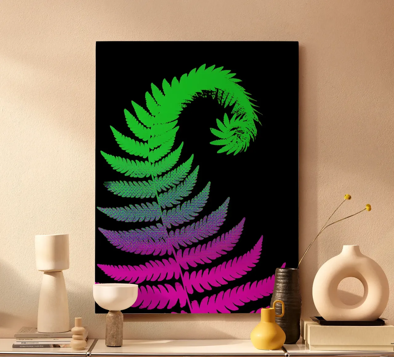 Felce - Pop Art alluminio dibond da ColorCrash Gallery