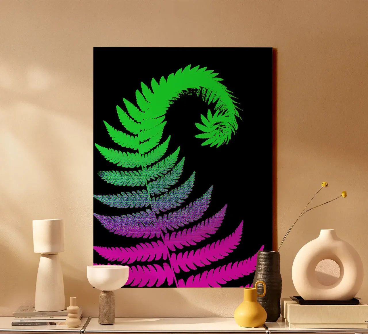 Fern - Pop Art canvas by ColorCrash Gallery