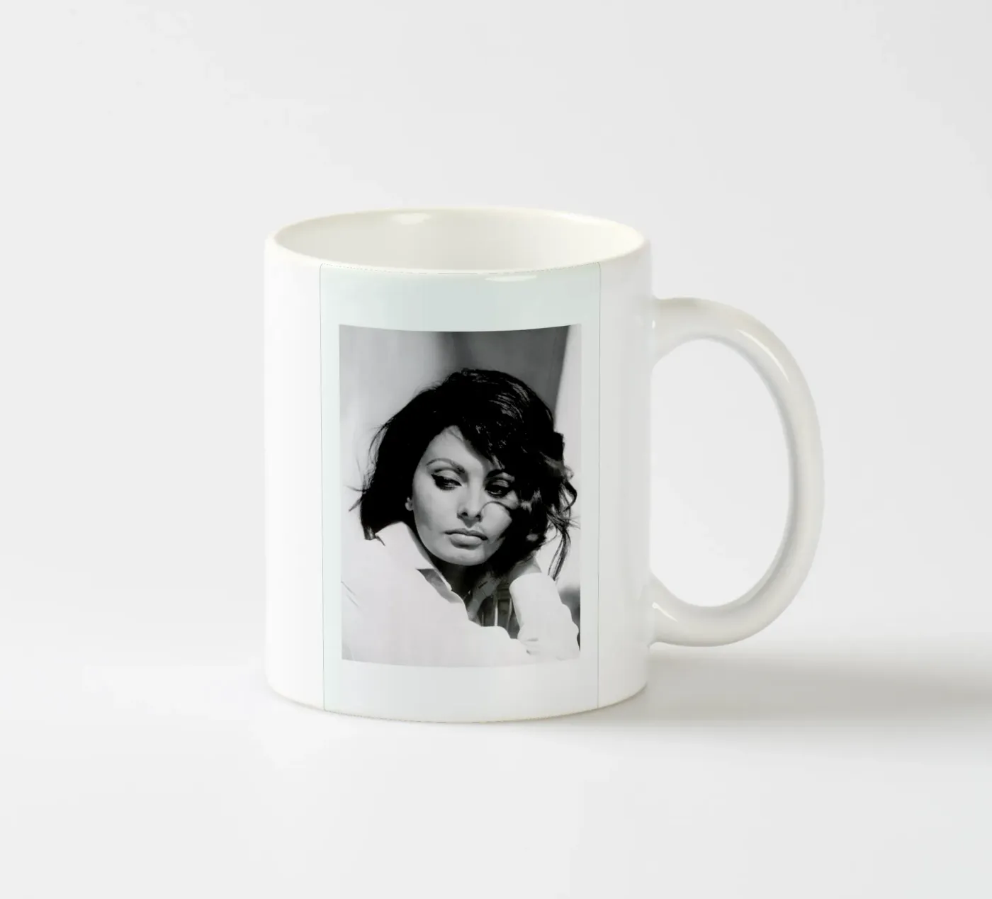 Sofia Loren, 1969 ceramic mug by Gallery Print and Art Limited