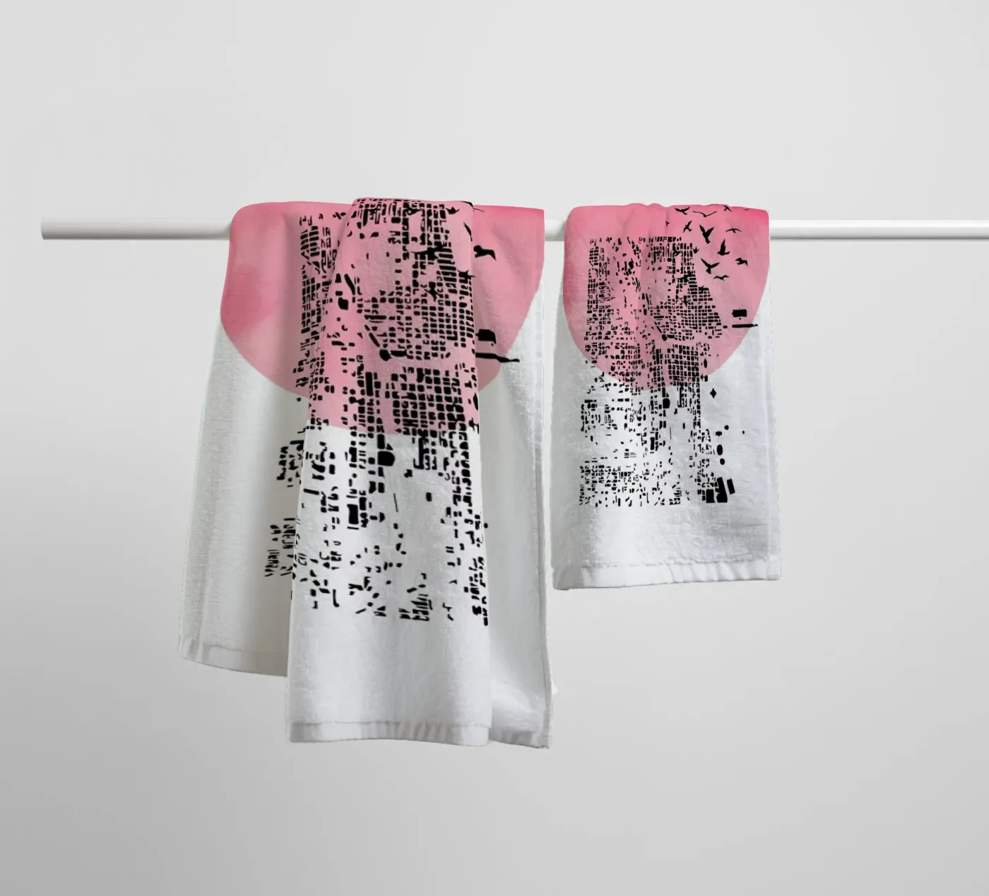 Shadow badhanddoek van Nordic Creators