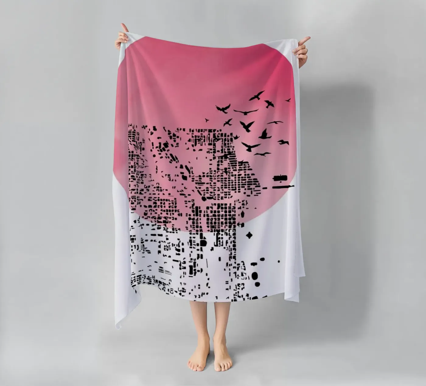 Shadow strandhanddoek van Nordic Creators
