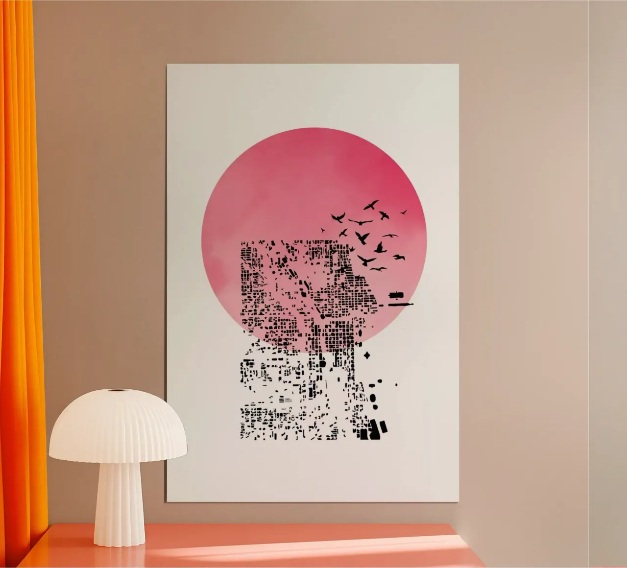 Shadow poster con telaio in legno da Nordic Creators