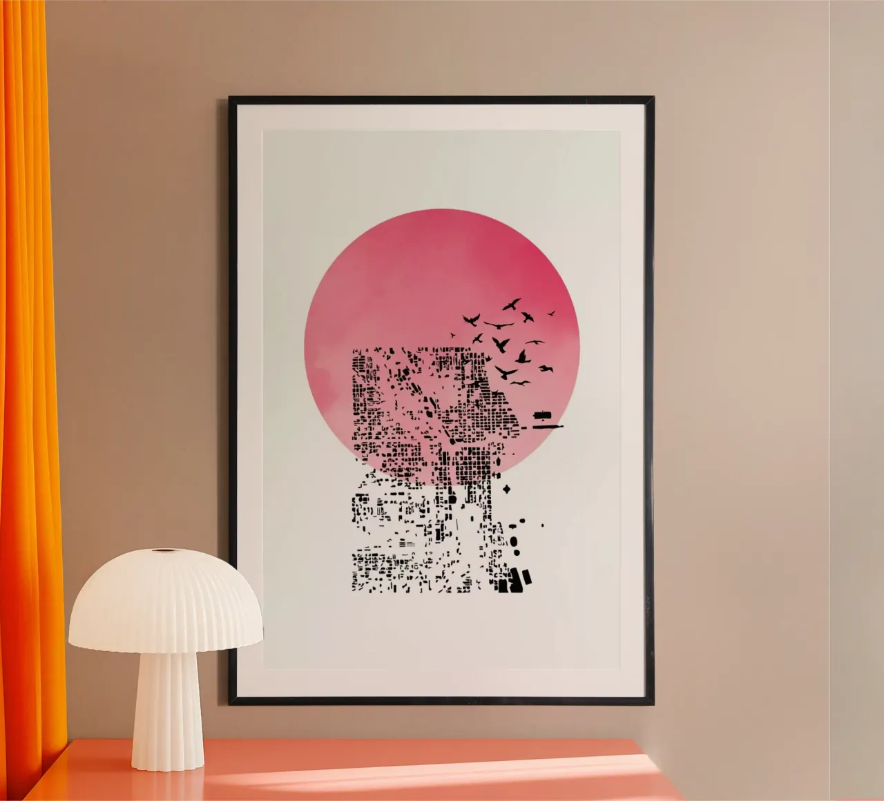 Shadow poster con telaio in legno da Nordic Creators