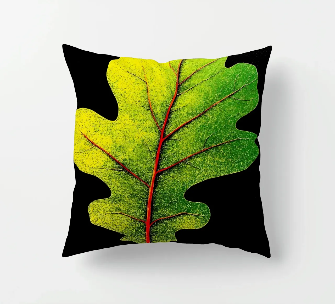 Foglia di quercia - Pop Art cuscino da ColorCrash Gallery