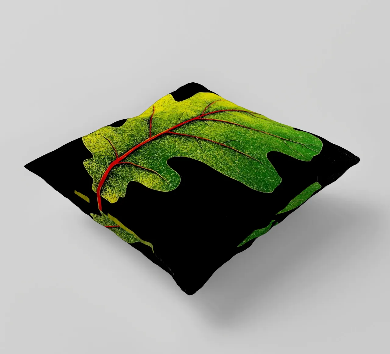 Foglia di quercia - Pop Art cuscino da ColorCrash Gallery