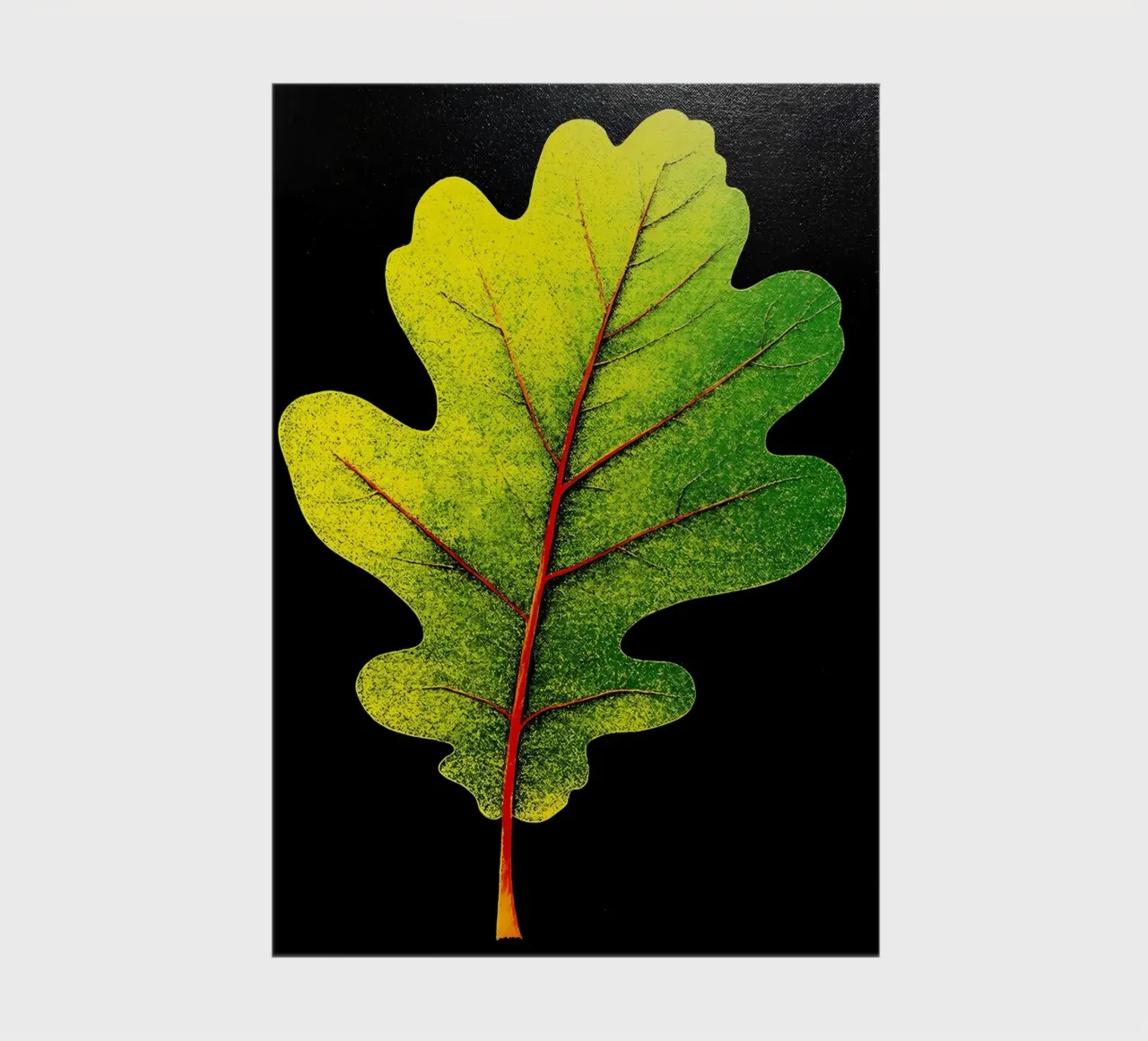 Foglia di quercia - Pop Art diario da ColorCrash Gallery