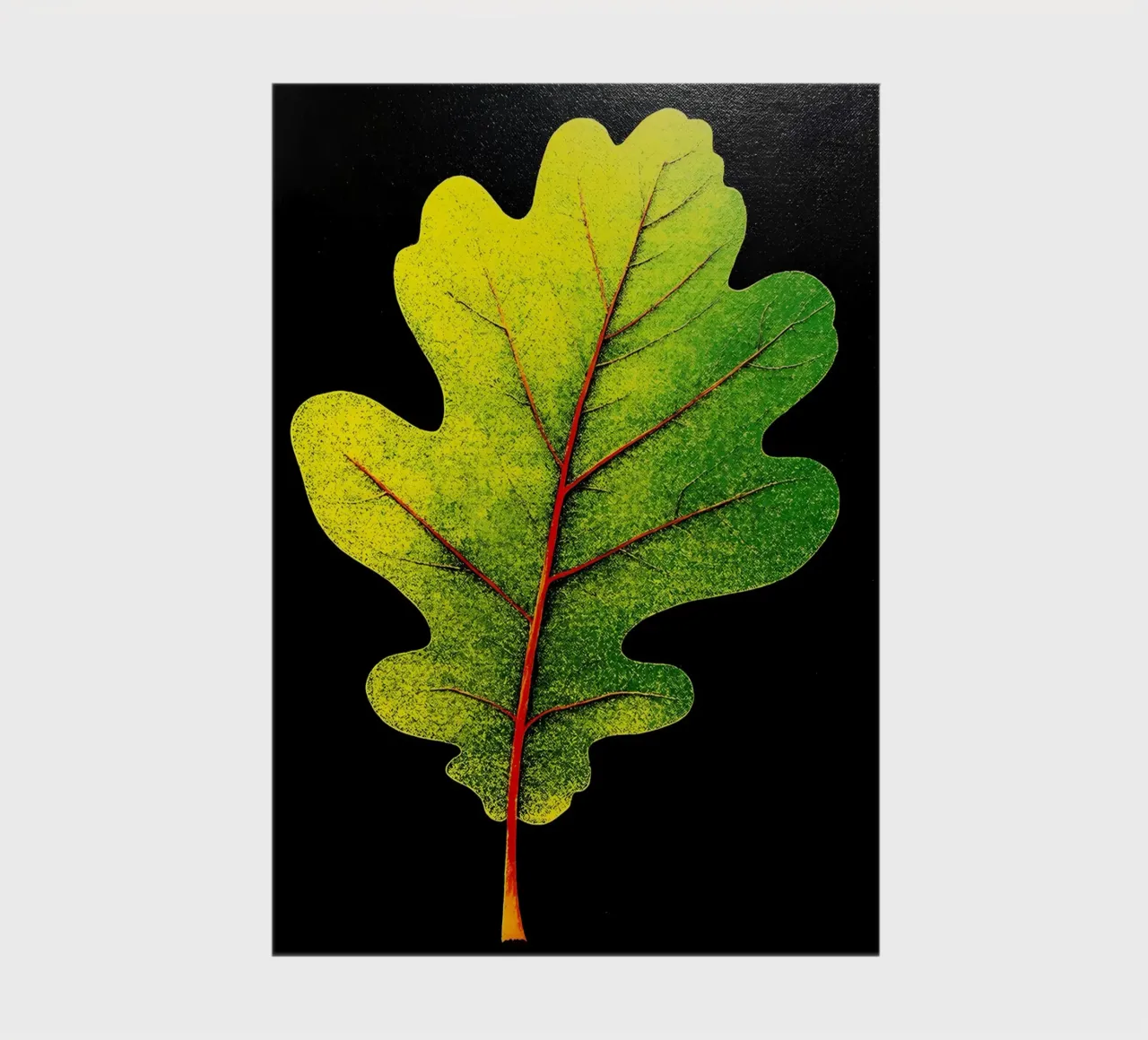 Foglia di quercia - Pop Art diario da ColorCrash Gallery