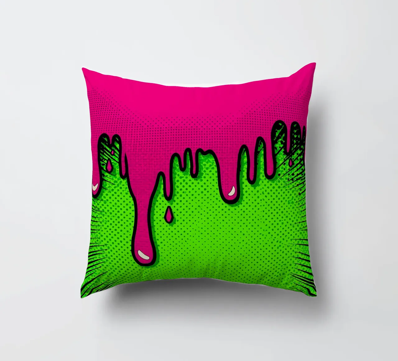 Bava che cola - Pop Art cuscino da ColorCrash Gallery