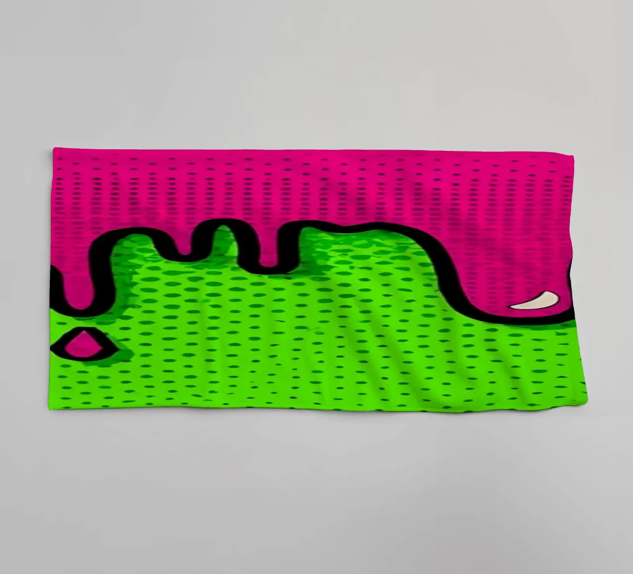 Bava che cola - Pop Art asciugamano da bagno da ColorCrash Gallery