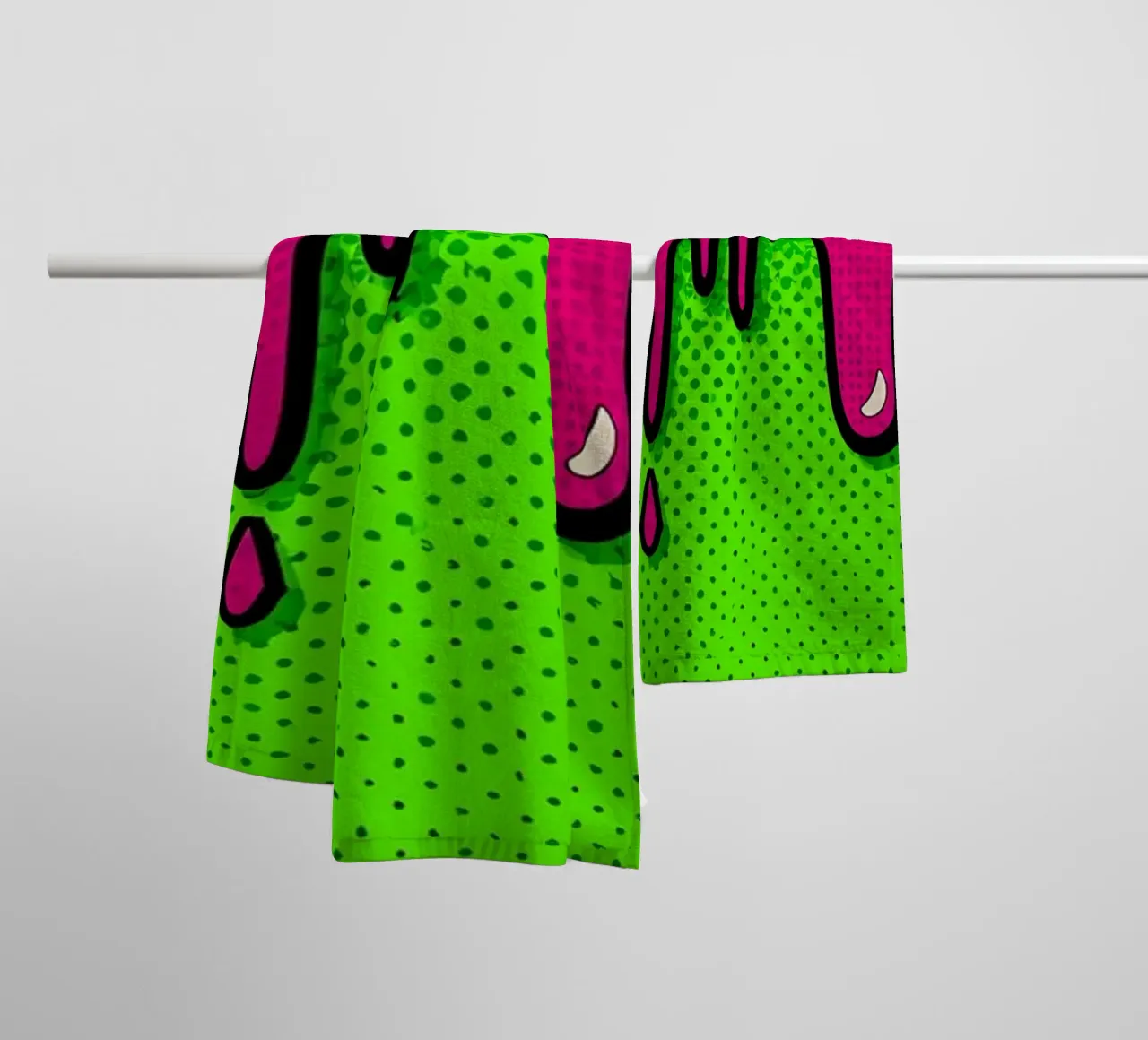 Bava che cola - Pop Art asciugamano da bagno da ColorCrash Gallery