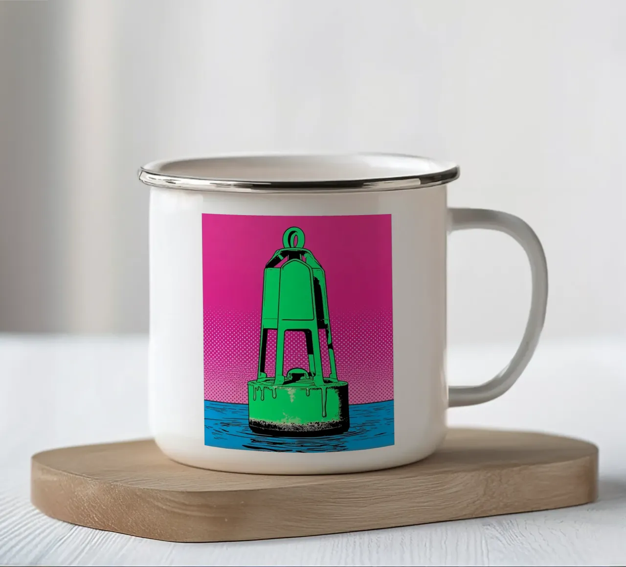 Boa - Pop Art tazza in smalto da ColorCrash Gallery