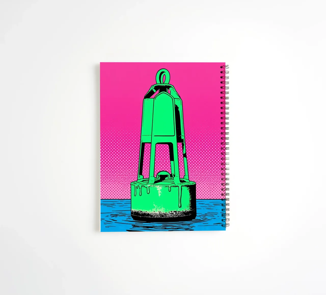 Buoy - Pop Art spiral notebook by ColorCrash Gallery