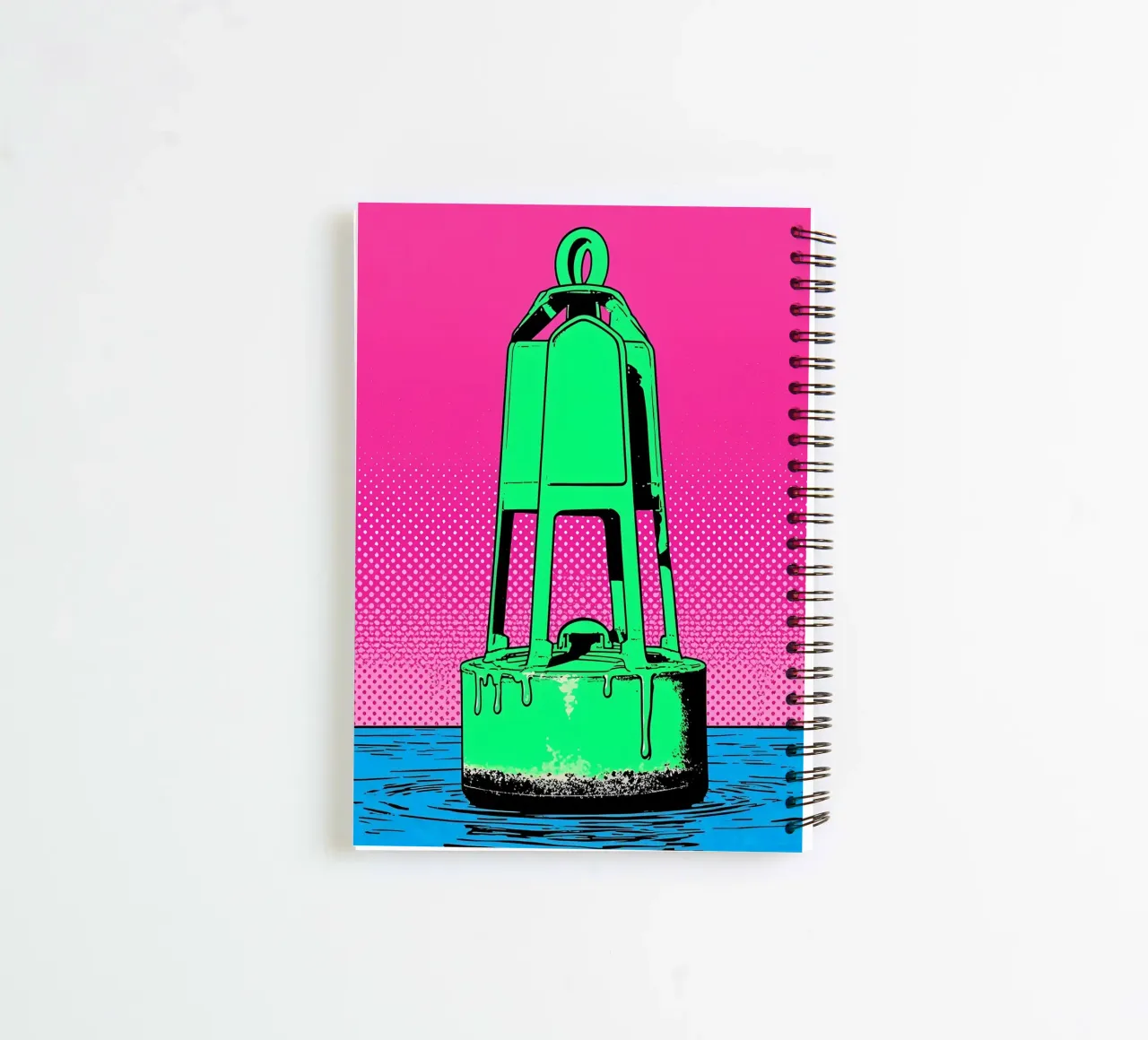 Buoy - Pop Art spiral notebook by ColorCrash Gallery