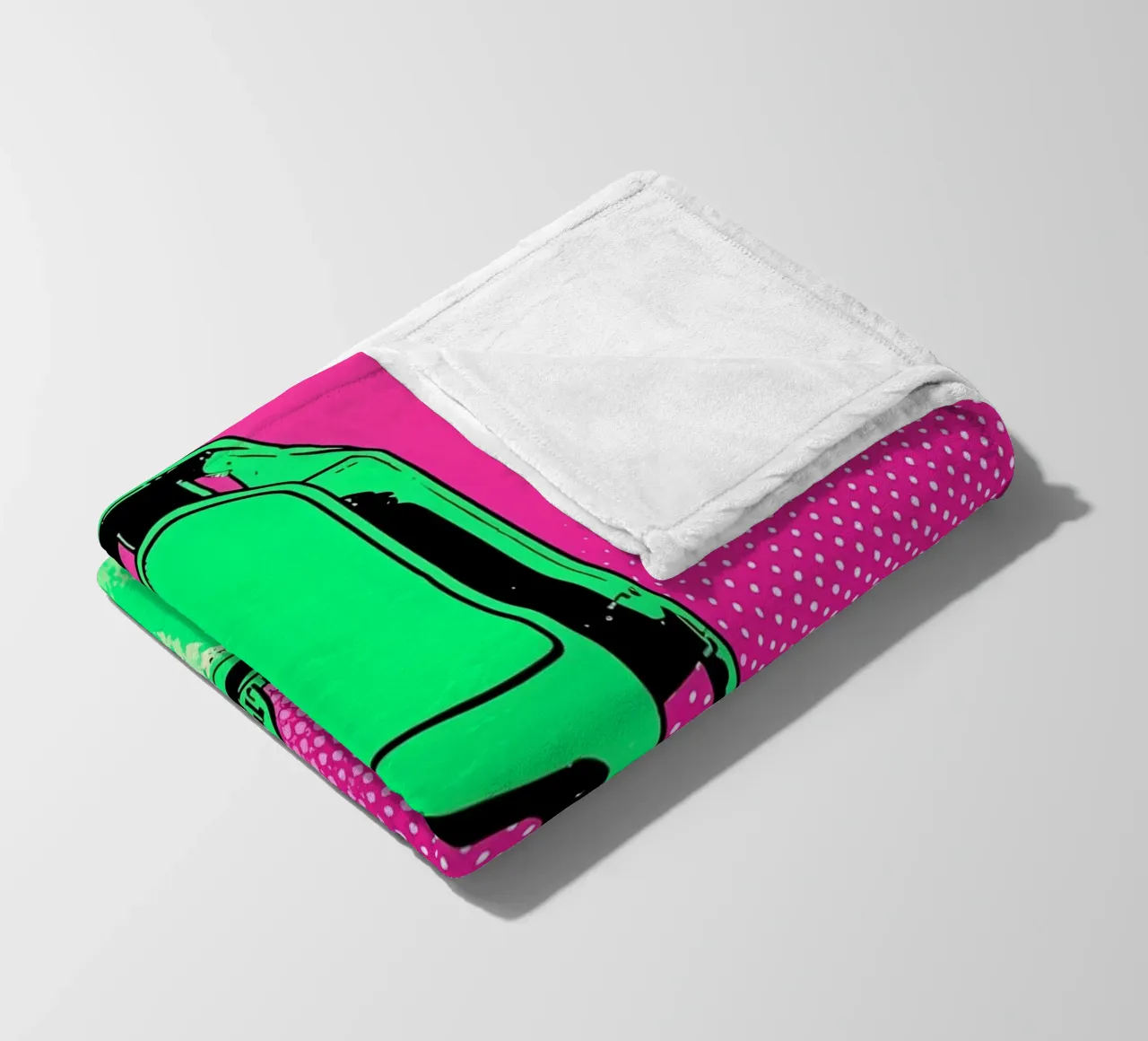 Boa - Pop Art coperta in pile da ColorCrash Gallery