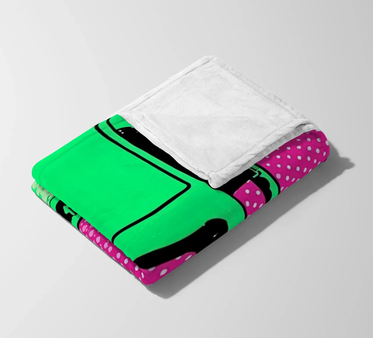 Boa - Pop Art coperta in pile da ColorCrash Gallery
