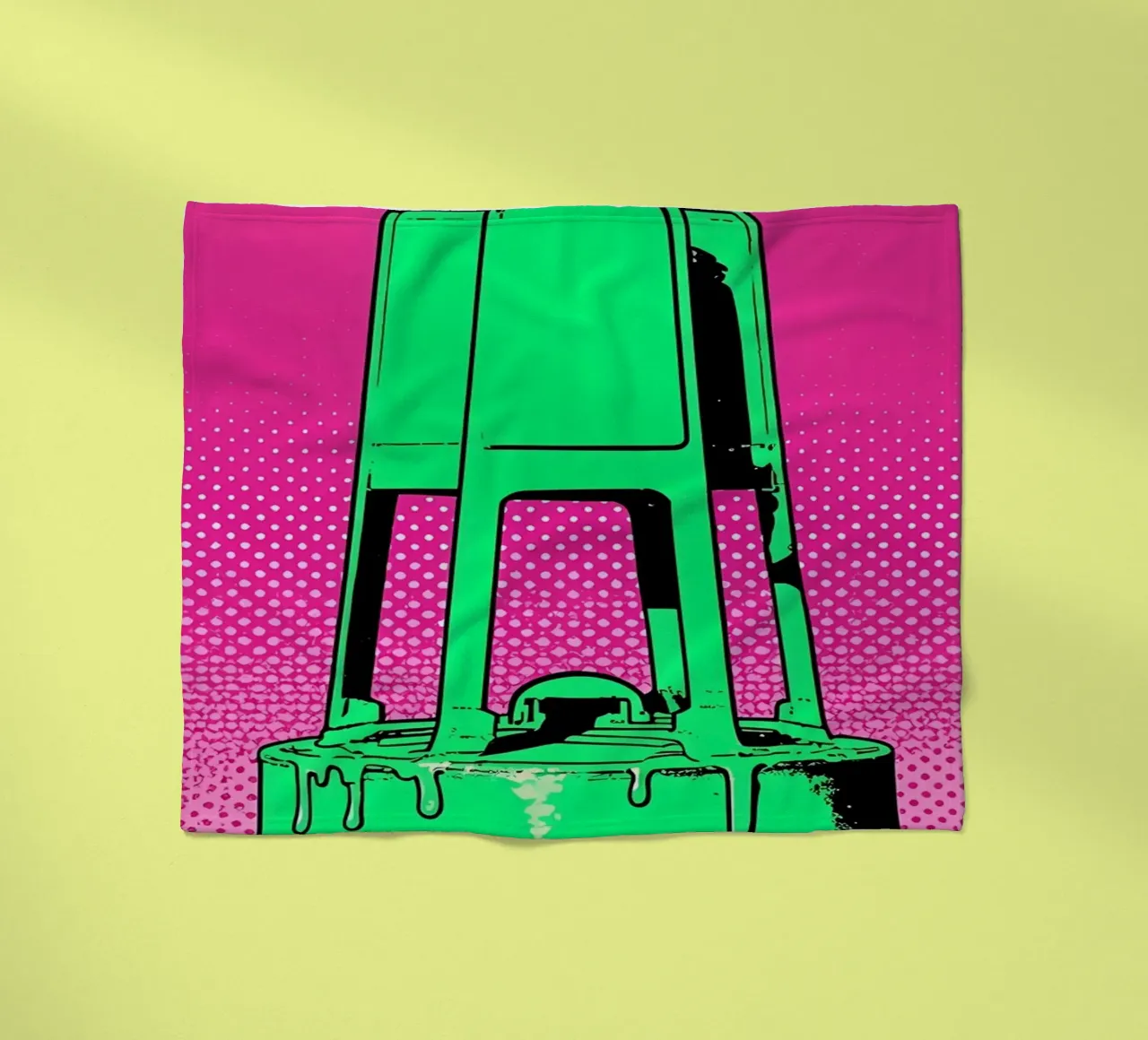 Boa - Pop Art coperta in pile da ColorCrash Gallery