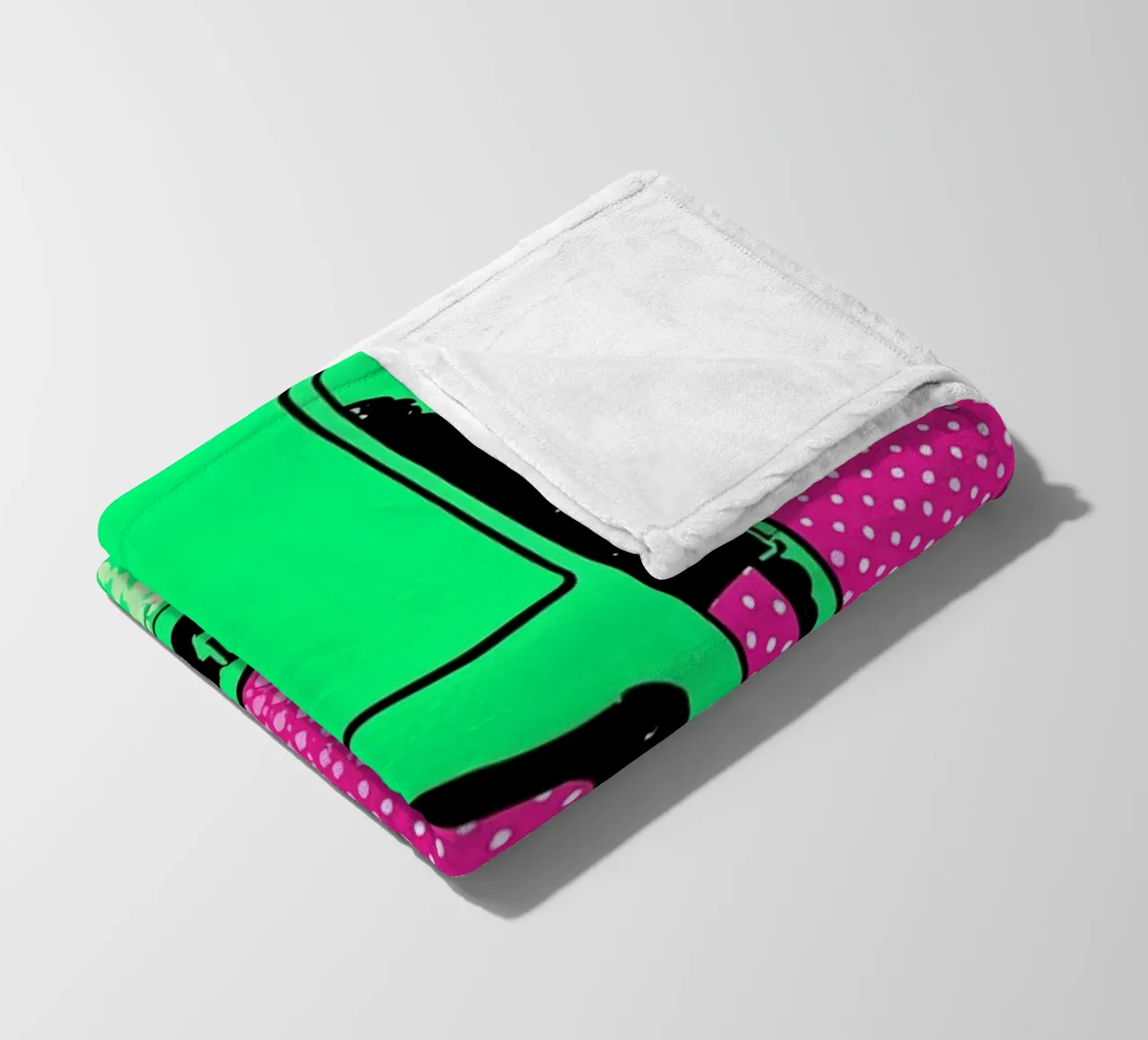 Boa - Pop Art coperta in pile da ColorCrash Gallery