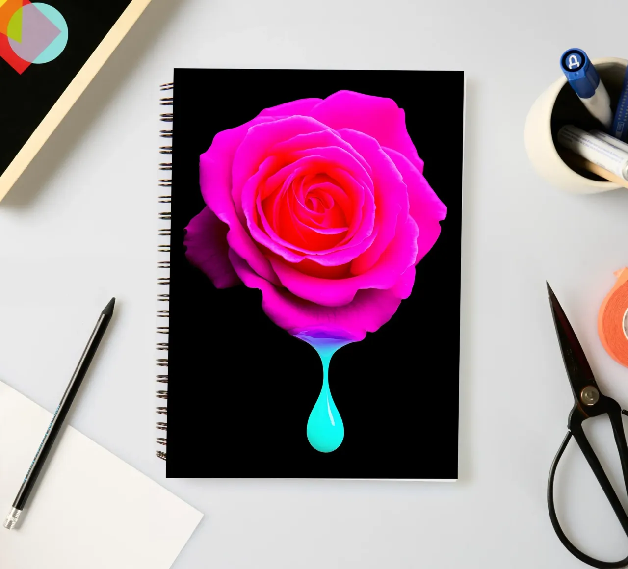 Rise Dripping - Pop Art spiral notebook by ColorCrash Gallery