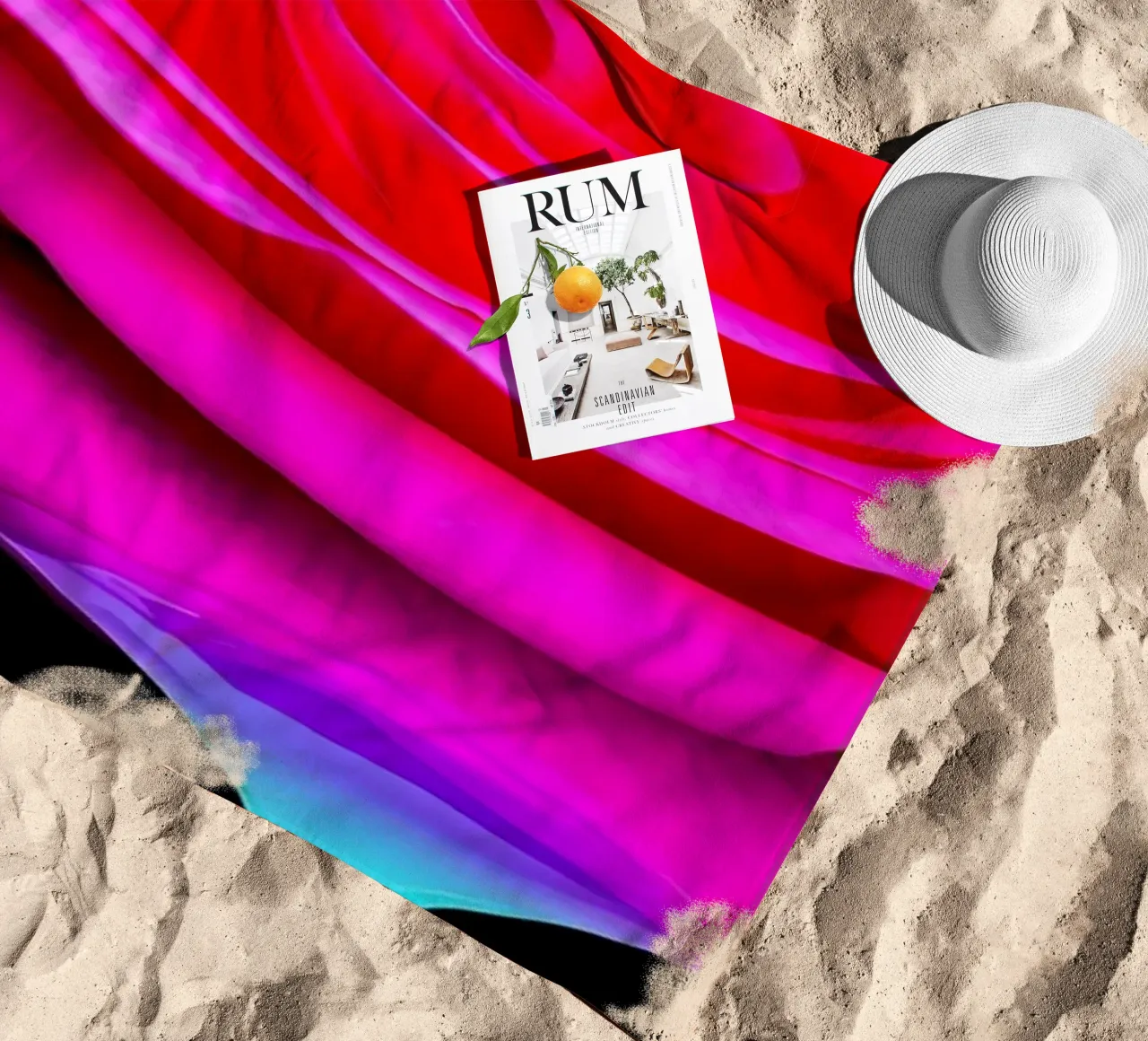 Rise Dripping - Pop Art telo mare da ColorCrash Gallery