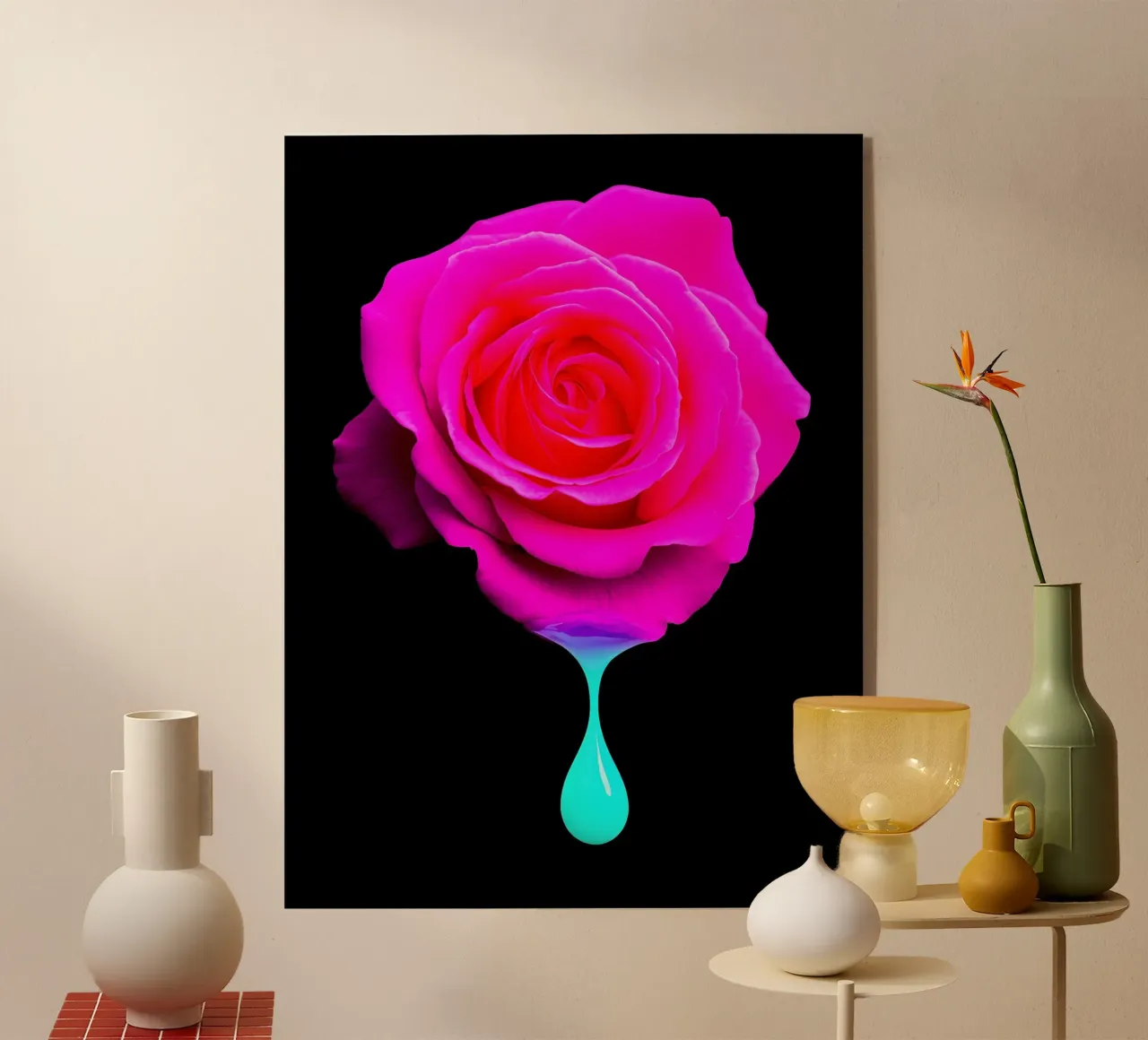 Rise Dripping - Pop Art plexiglass da ColorCrash Gallery