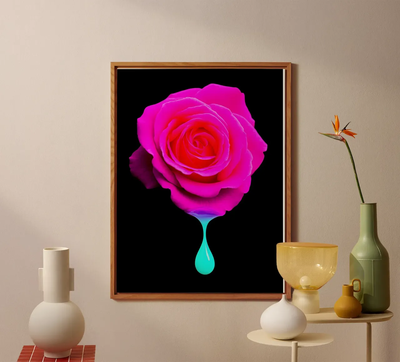 Rise Dripping - Pop Art alluminio dibond da ColorCrash Gallery