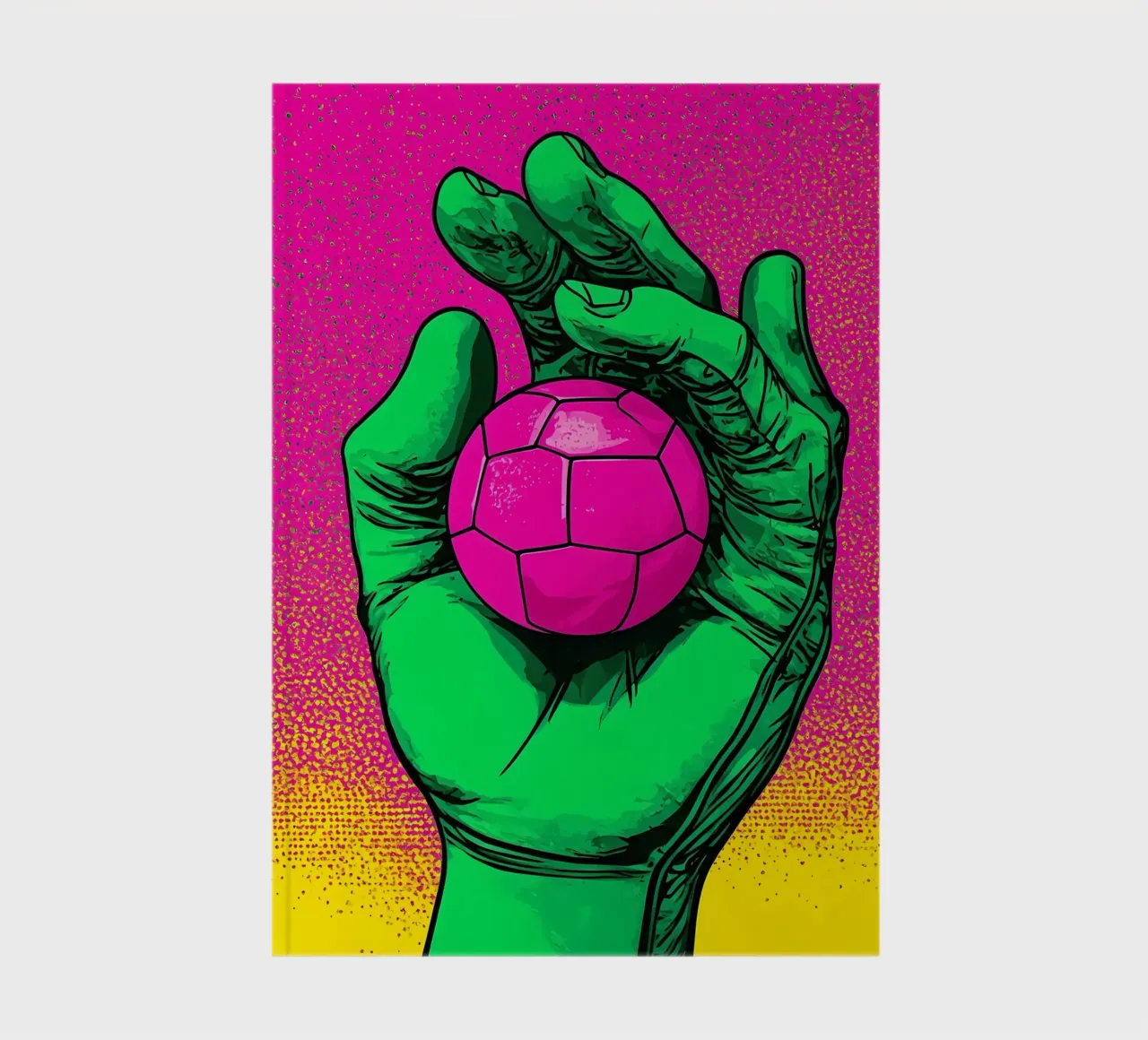 Catch - Pop Art notebook by ColorCrash Gallery