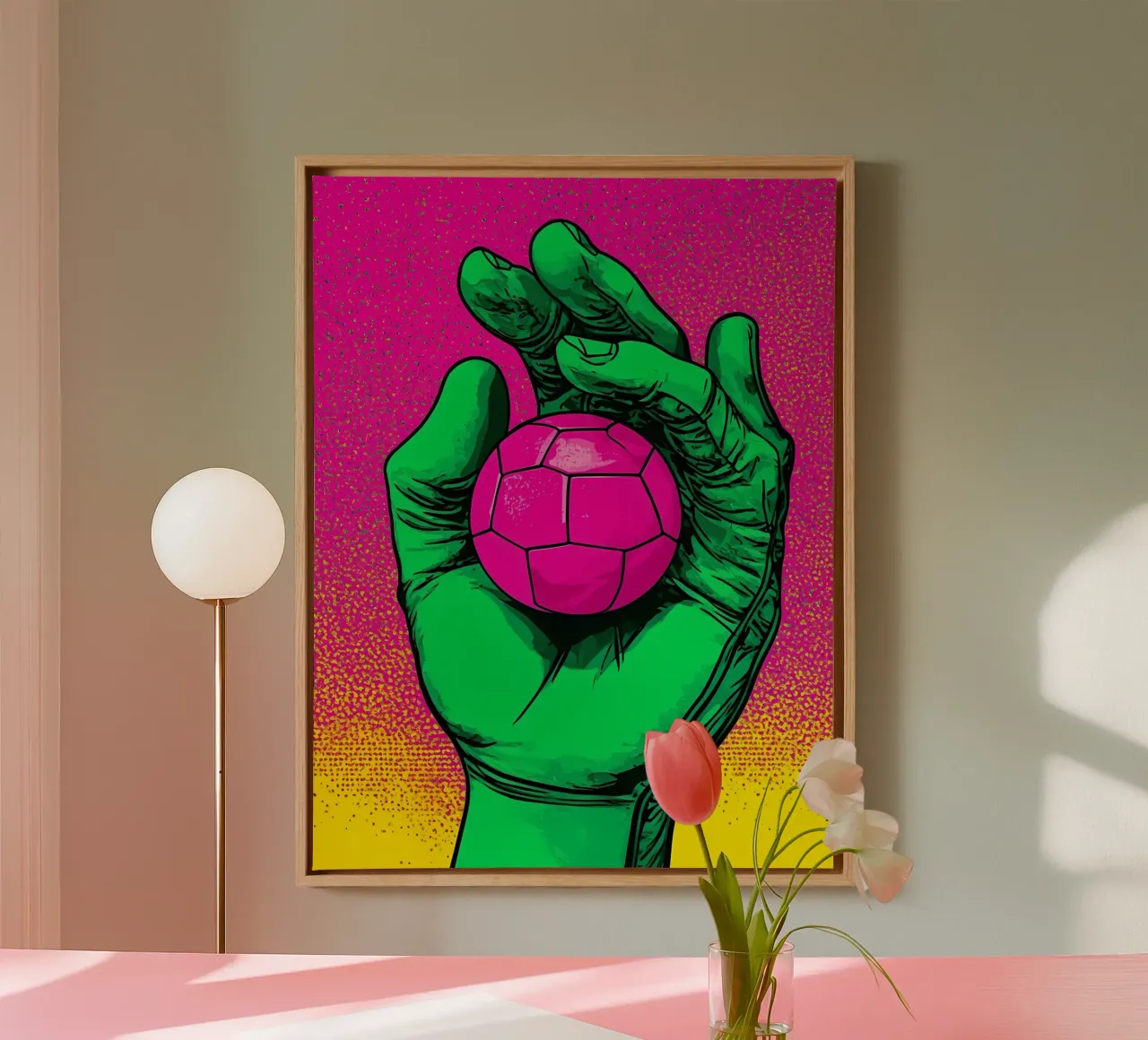 Cattura - Pop Art tela con Cornice a cassetta da ColorCrash Gallery