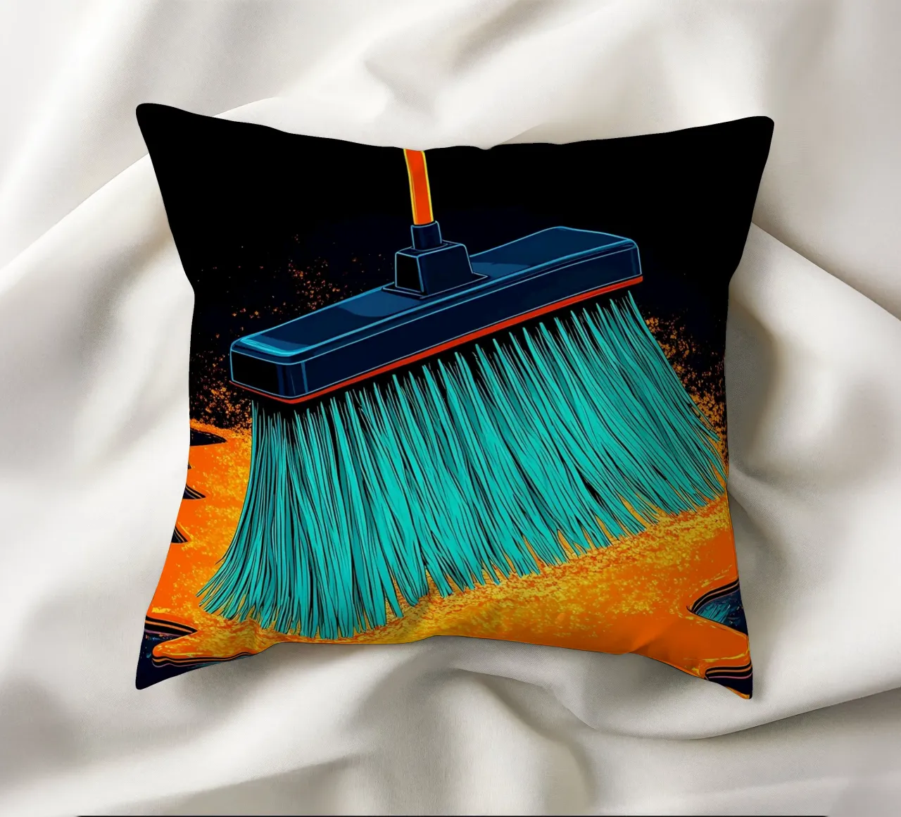 Pulizia - Pop Art cuscino da ColorCrash Gallery