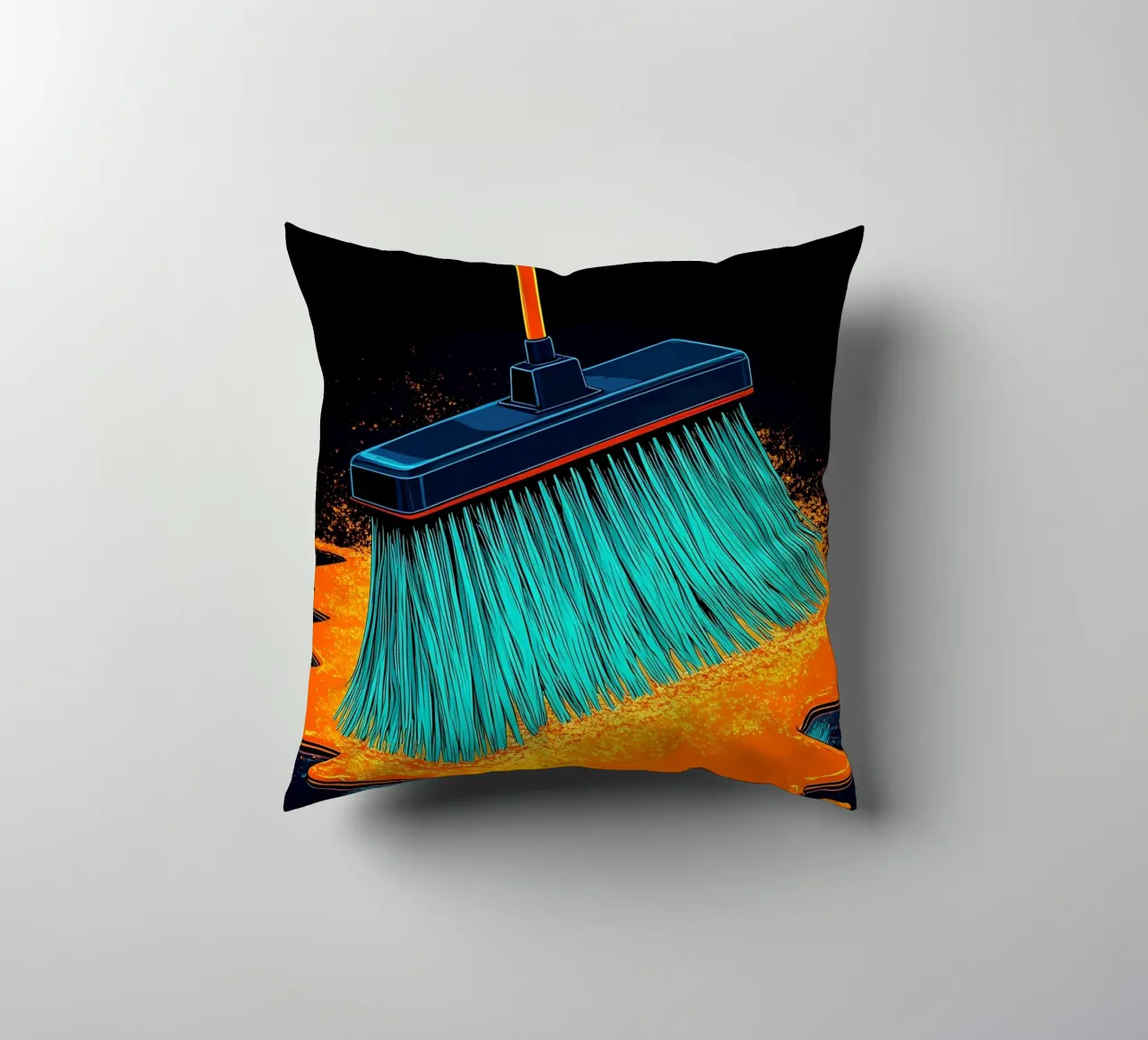 Pulizia - Pop Art cuscino da ColorCrash Gallery