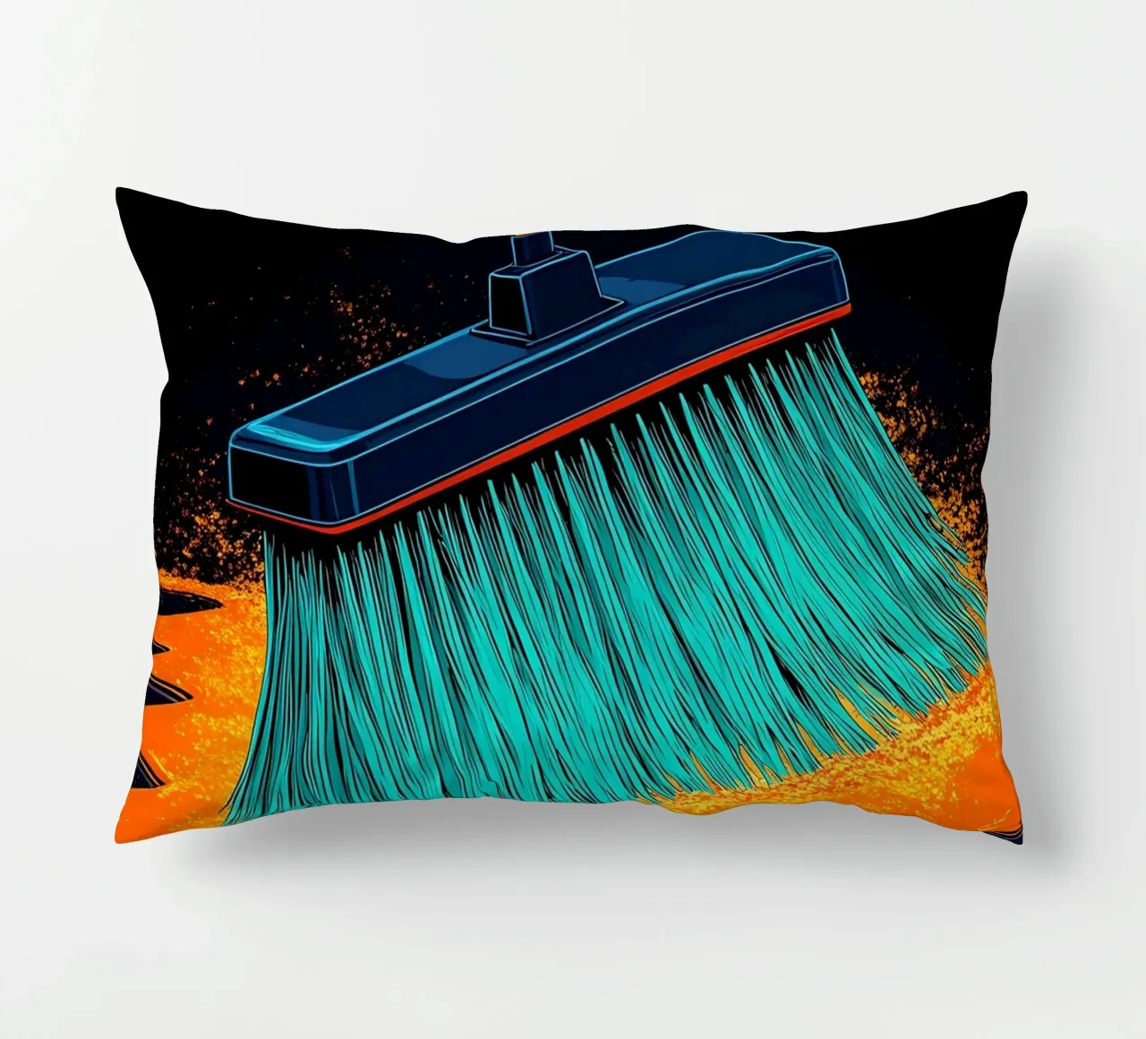 Pulizia - Pop Art cuscino da ColorCrash Gallery